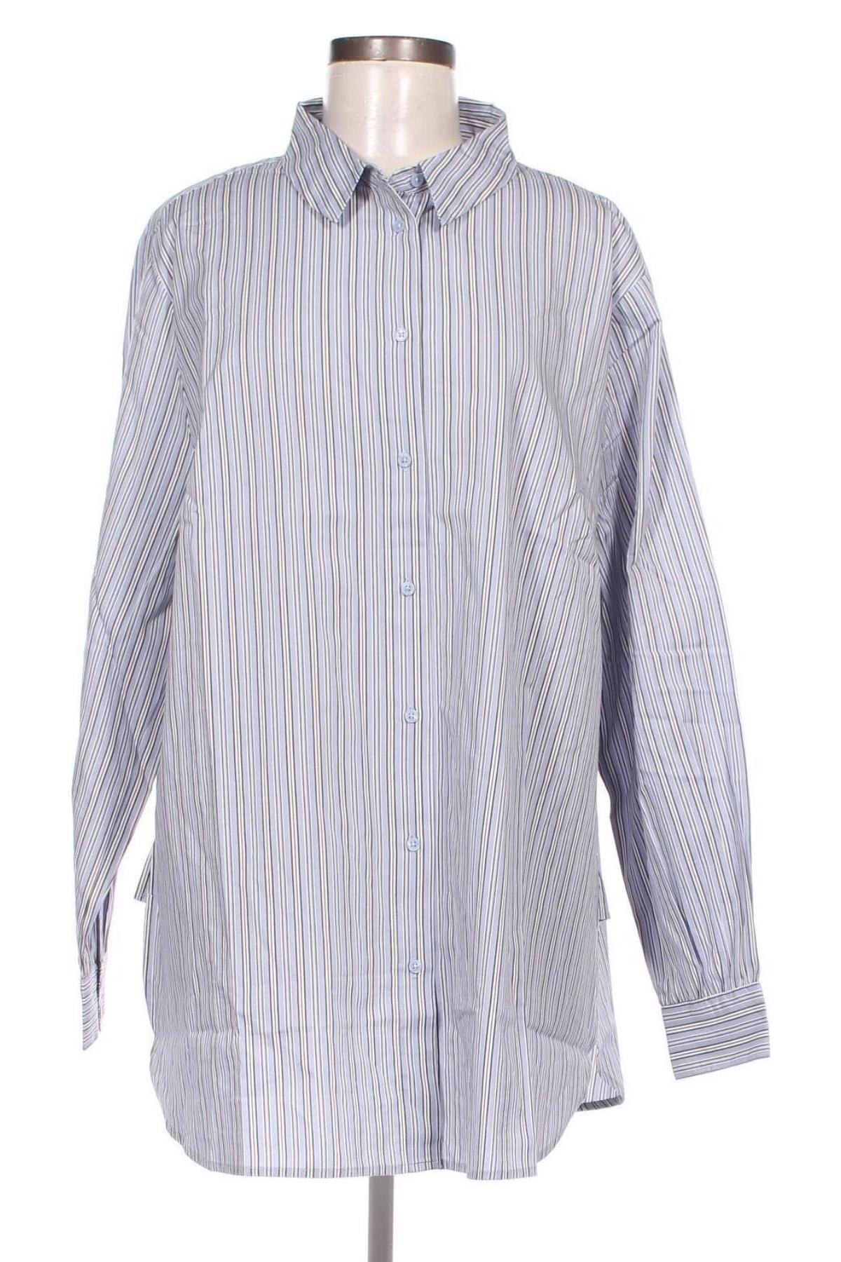 Γυναικείο πουκάμισο ONLY Carmakoma, Μέγεθος XXL, Χρώμα Μπλέ, Τιμή 18,02 €