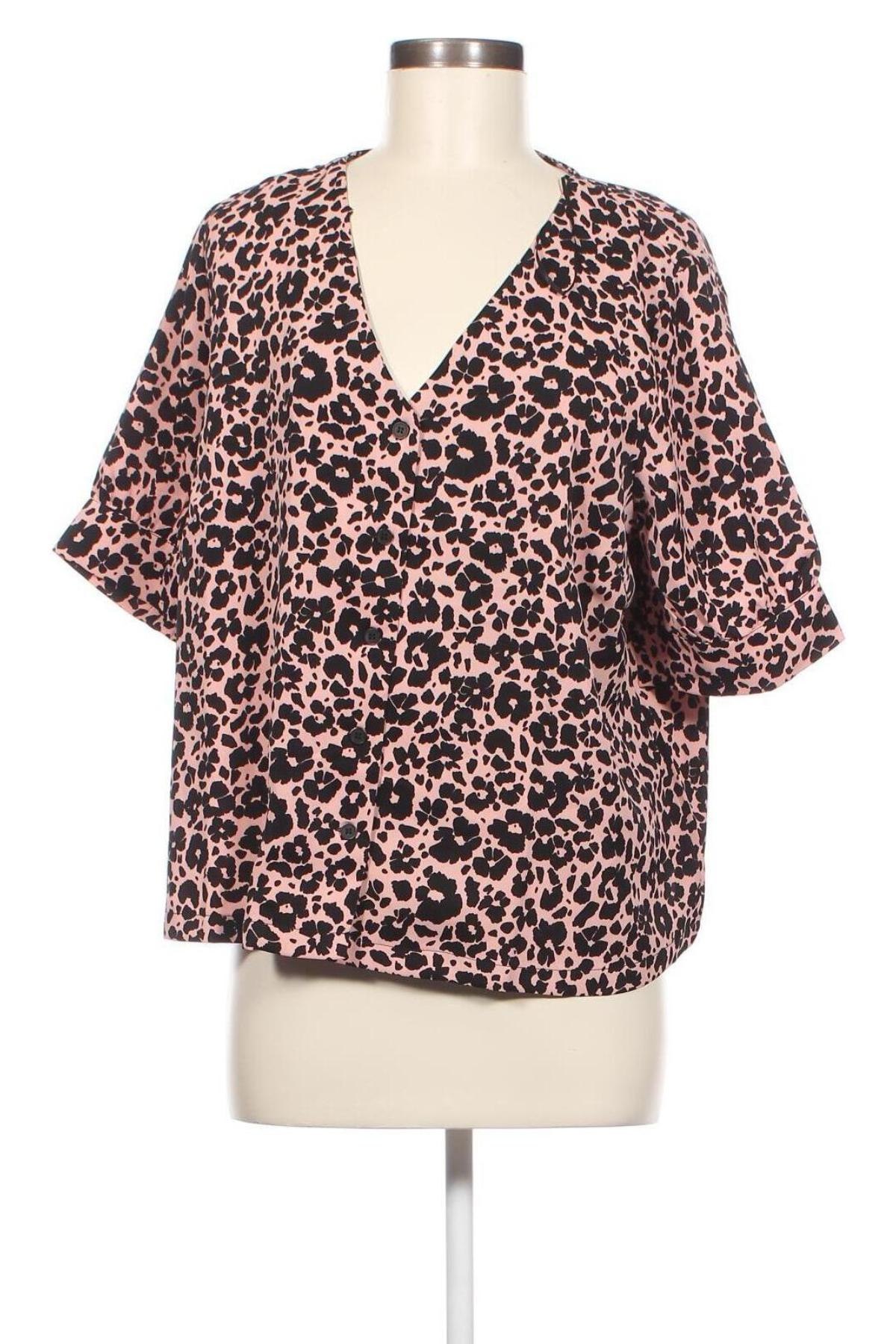 Γυναικείο πουκάμισο Pieces, Μέγεθος XL, Χρώμα Πολύχρωμο, Τιμή 8,06 €