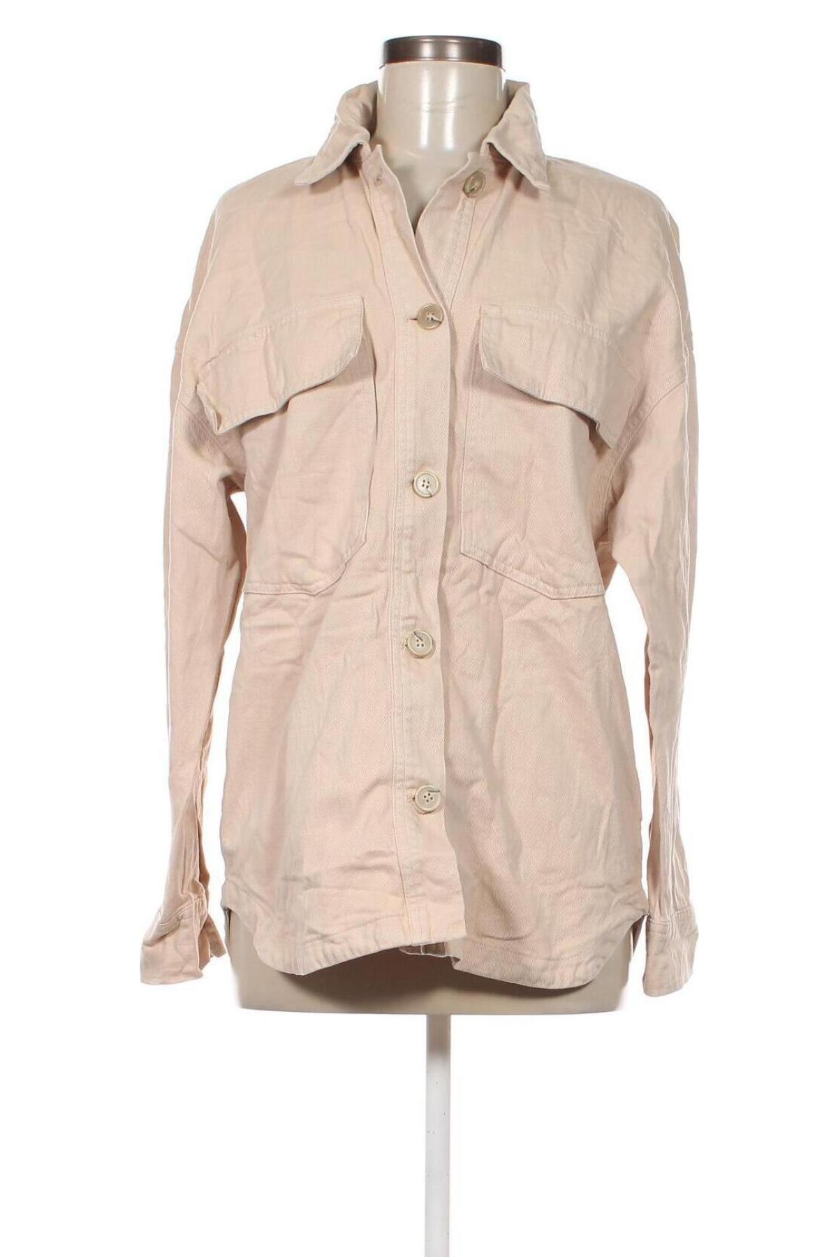 Γυναικείο πουκάμισο Pull&Bear, Μέγεθος S, Χρώμα  Μπέζ, Τιμή 4,33 €