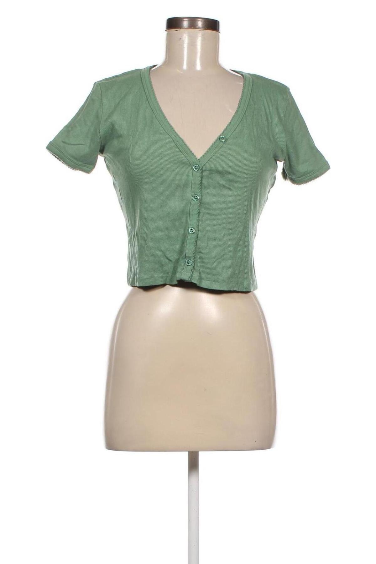 Γυναικείο πουκάμισο Tally Weijl, Μέγεθος L, Χρώμα Πράσινο, Τιμή 6,18 €