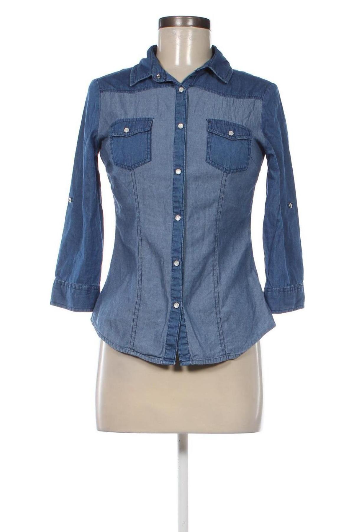 Γυναικείο πουκάμισο Tally Weijl, Μέγεθος S, Χρώμα Μπλέ, Τιμή 6,47 €