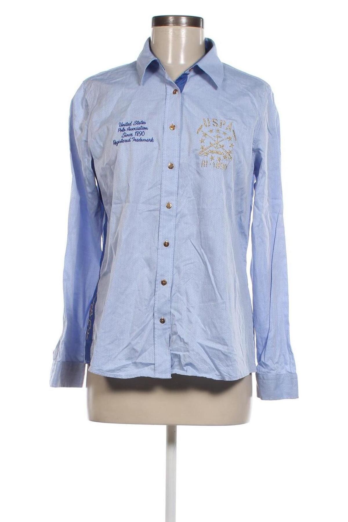 Γυναικείο πουκάμισο U.S. Polo Assn., Μέγεθος M, Χρώμα Μπλέ, Τιμή 24,55 €