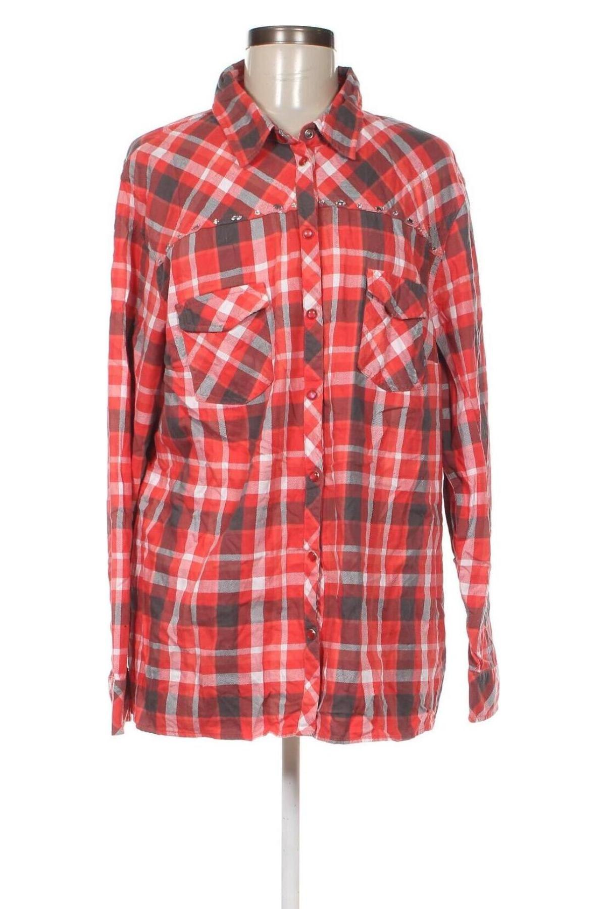 Γυναικείο πουκάμισο Ulla Popken, Μέγεθος XL, Χρώμα Πολύχρωμο, Τιμή 17,88 €