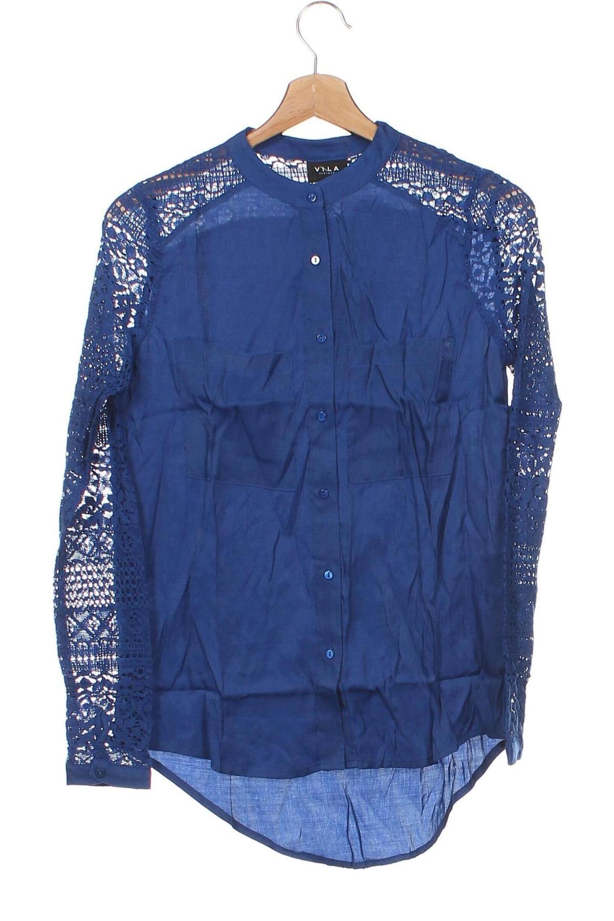 Γυναικείο πουκάμισο VILA, Μέγεθος XS, Χρώμα Μπλέ, Τιμή 13,14 €