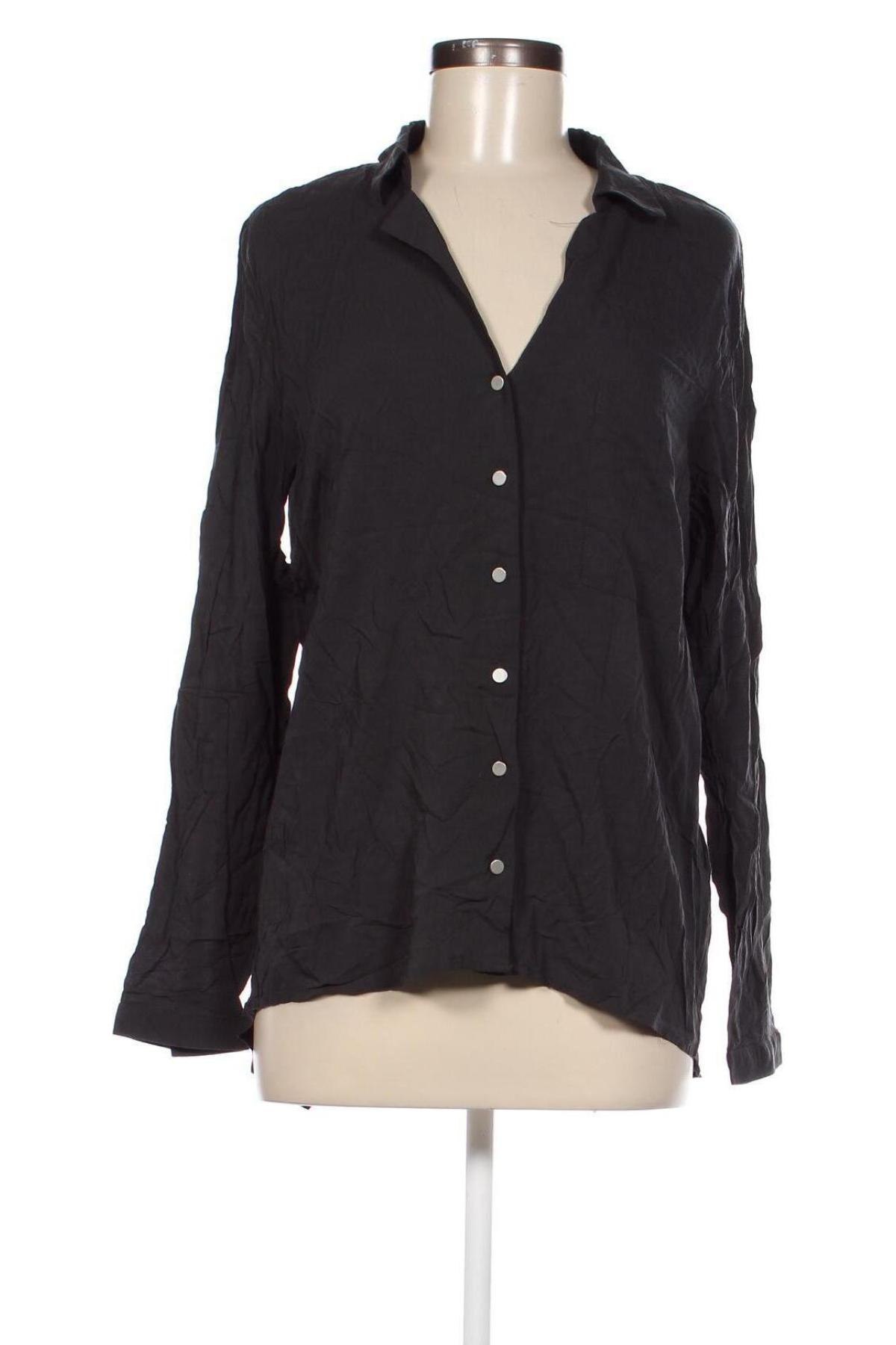 Γυναικείο πουκάμισο VILA, Μέγεθος L, Χρώμα Γκρί, Τιμή 15,95 €