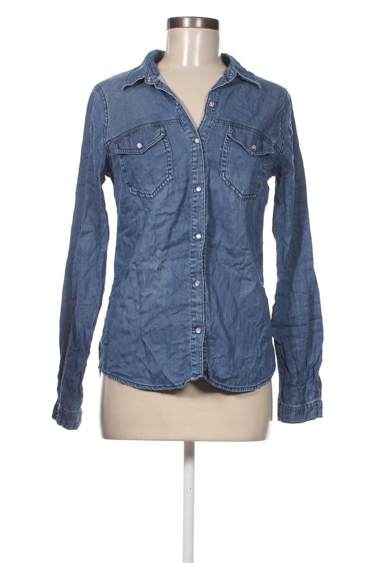 Γυναικείο πουκάμισο VILA, Μέγεθος S, Χρώμα Μπλέ, Τιμή 3,96 €