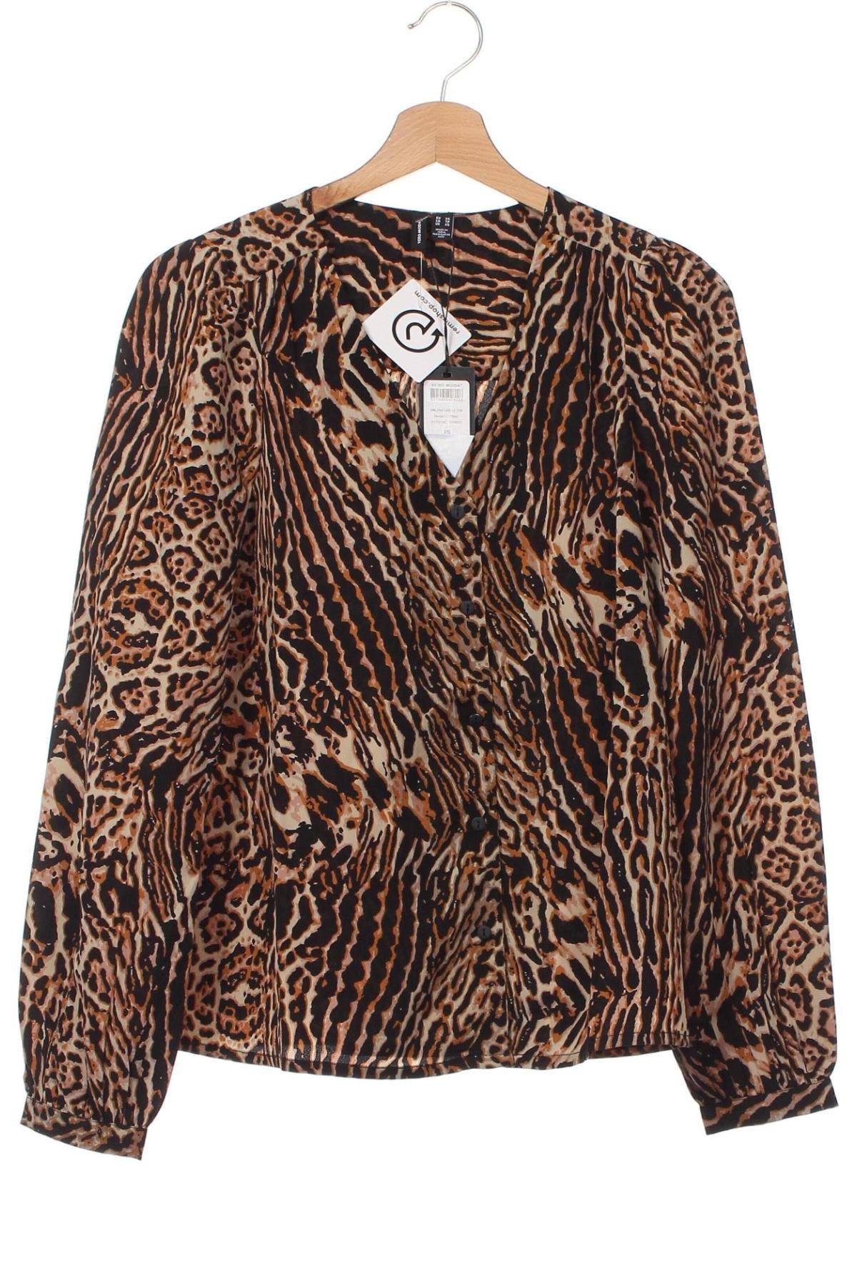 Γυναικείο πουκάμισο Vero Moda, Μέγεθος XS, Χρώμα Πολύχρωμο, Τιμή 3,56 €