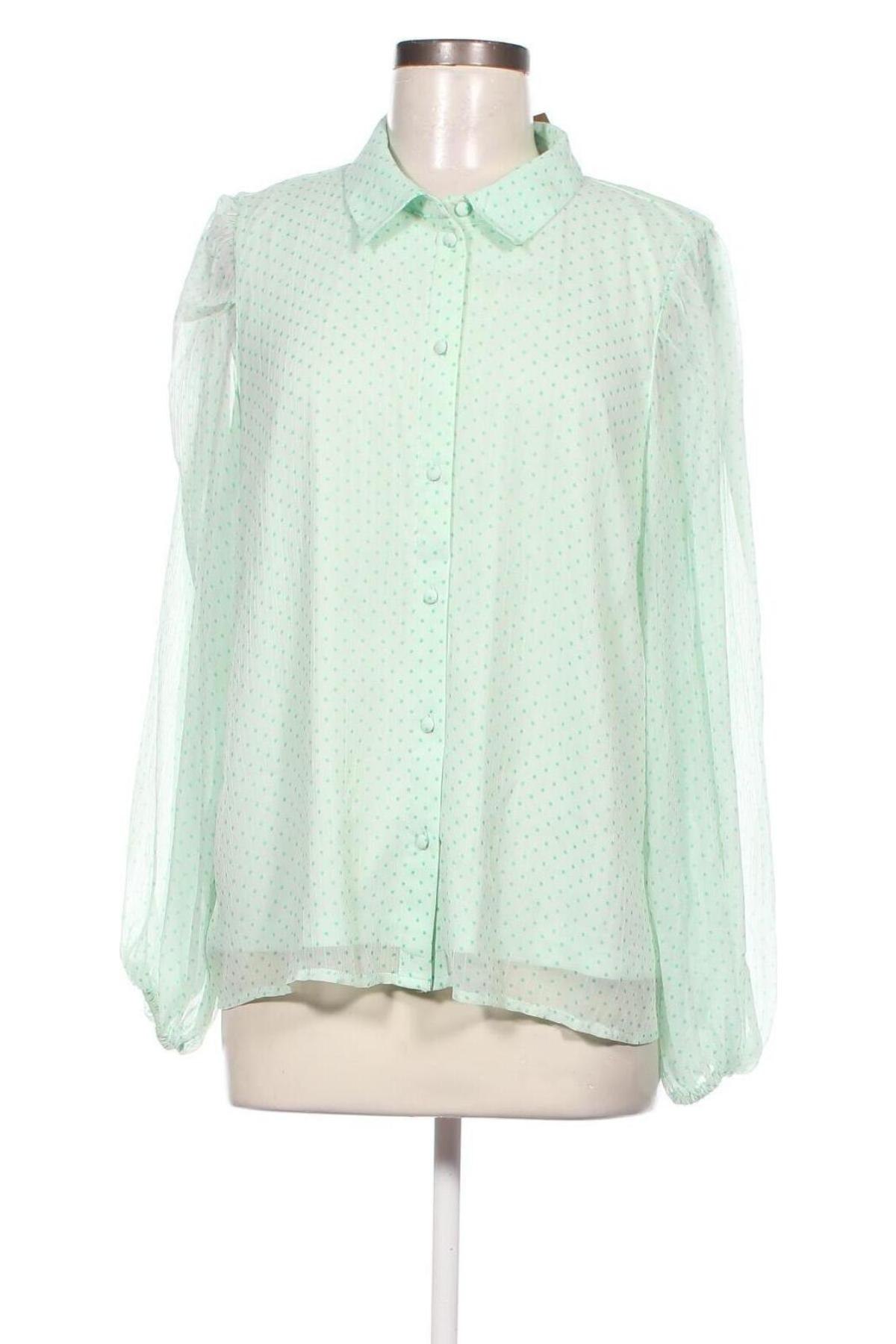 Γυναικείο πουκάμισο Vero Moda, Μέγεθος XL, Χρώμα Πράσινο, Τιμή 7,35 €