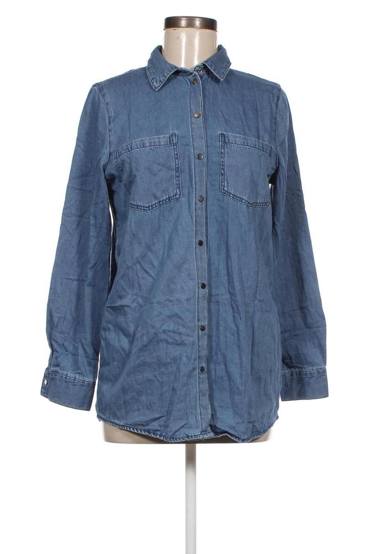 Γυναικείο πουκάμισο Vero Moda, Μέγεθος S, Χρώμα Μπλέ, Τιμή 12,37 €
