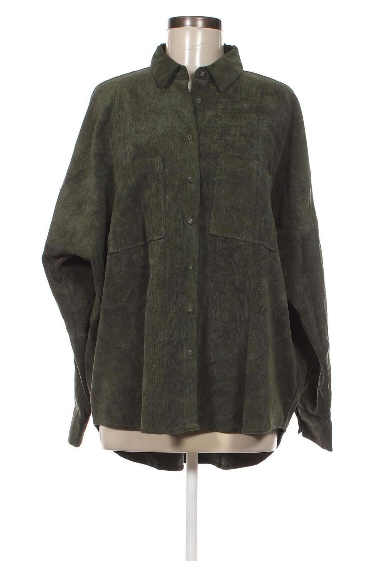 Γυναικείο πουκάμισο Zara, Μέγεθος XL, Χρώμα Πράσινο, Τιμή 16,70 €