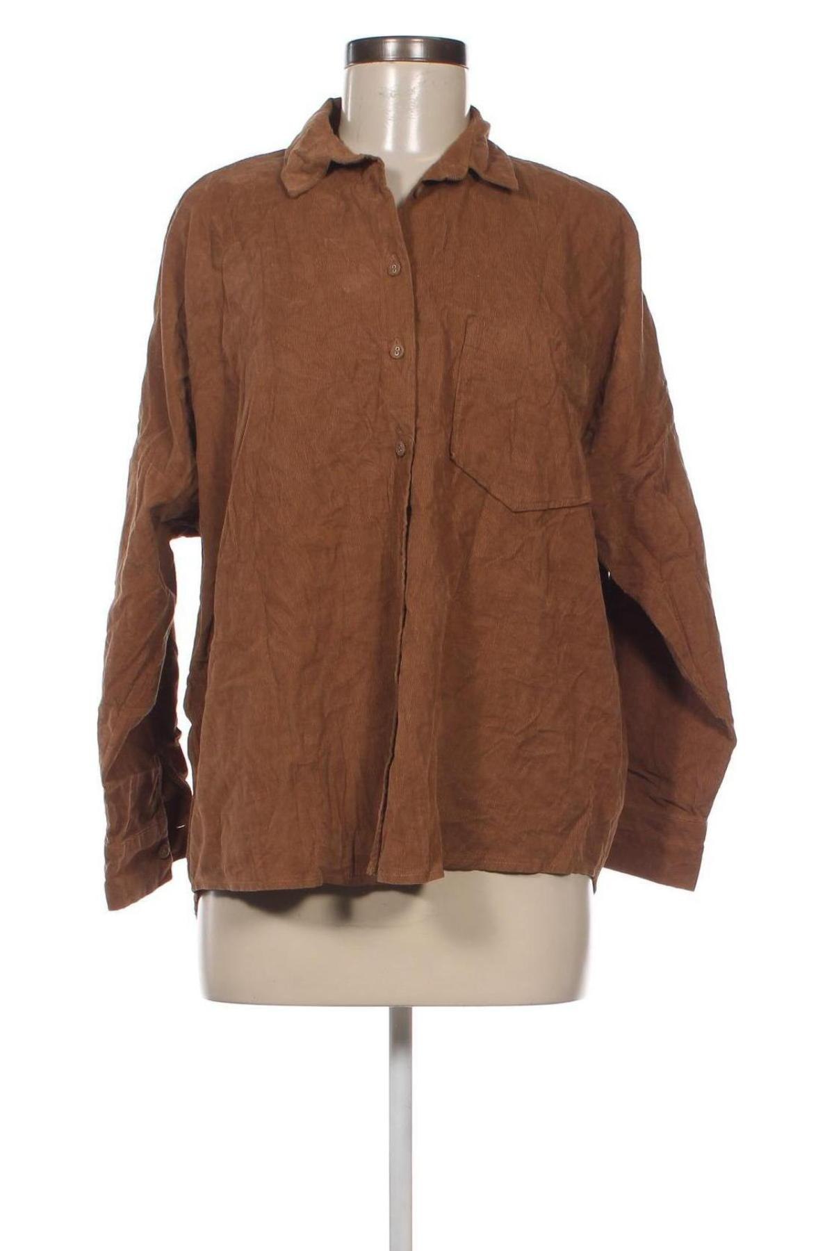 Γυναικείο πουκάμισο Zara, Μέγεθος M, Χρώμα  Μπέζ, Τιμή 3,34 €