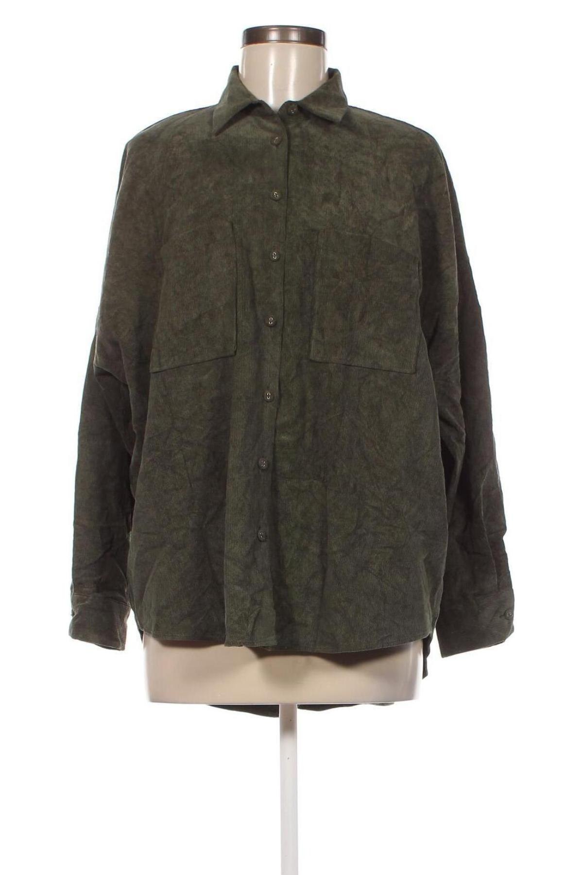 Γυναικείο πουκάμισο Zara, Μέγεθος M, Χρώμα Πράσινο, Τιμή 16,70 €