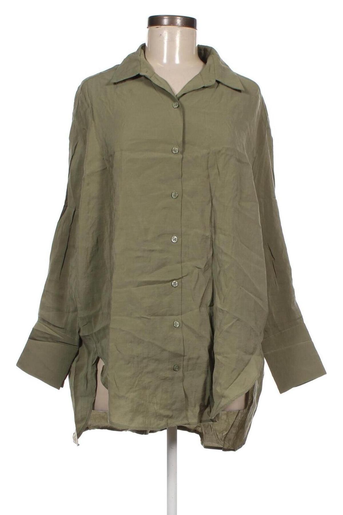 Dámska košeľa  Zara, Veľkosť XS, Farba Zelená, Cena  15,31 €
