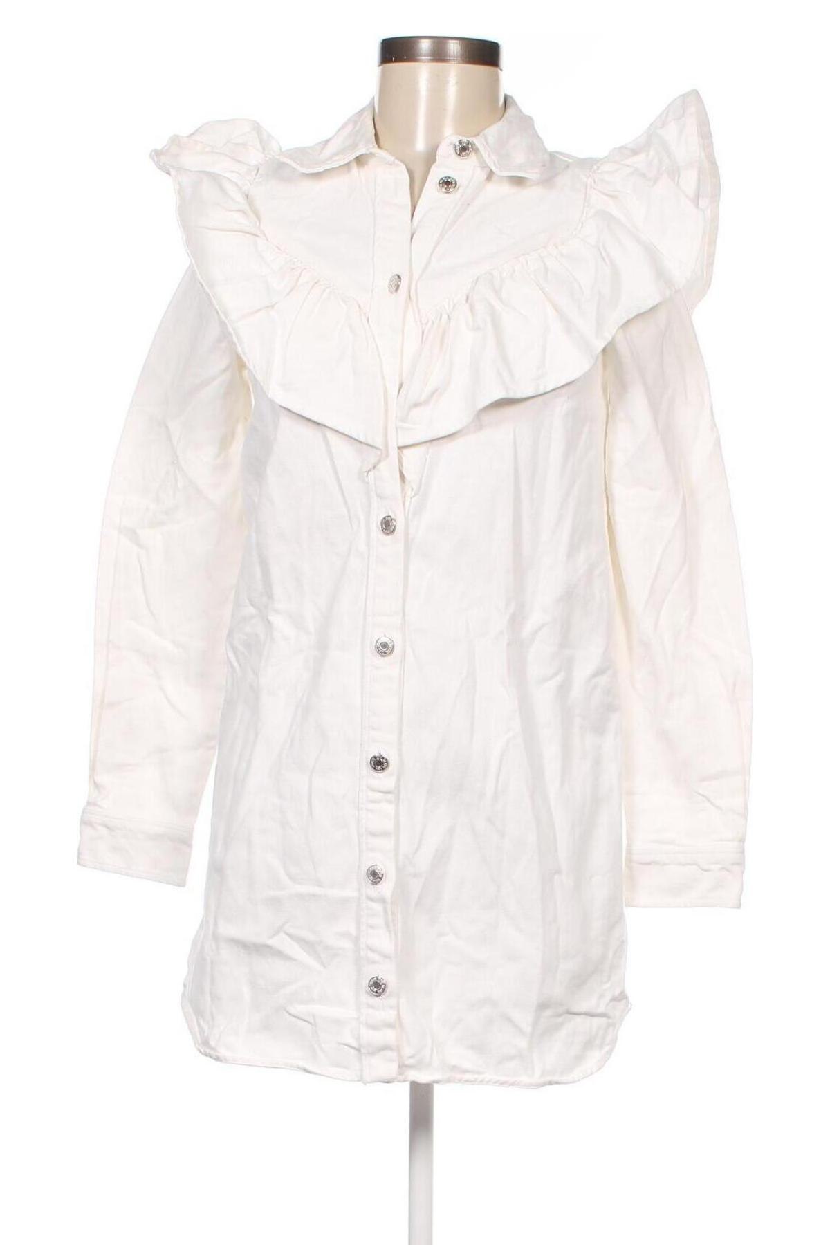 Дамска риза Zara, Размер XS, Цвят Бял, Цена 27,00 лв.