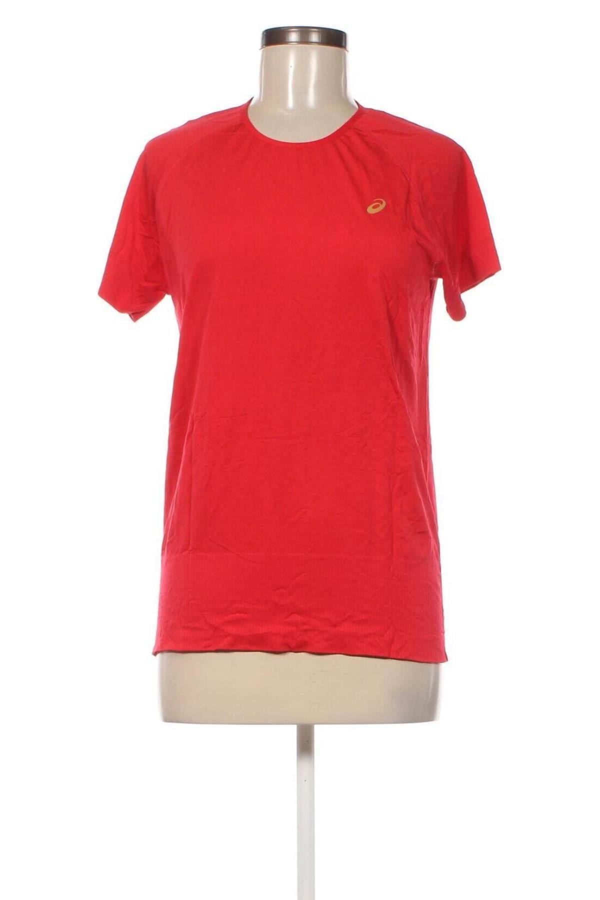 Γυναικείο t-shirt ASICS, Μέγεθος L, Χρώμα Κόκκινο, Τιμή 16,70 €