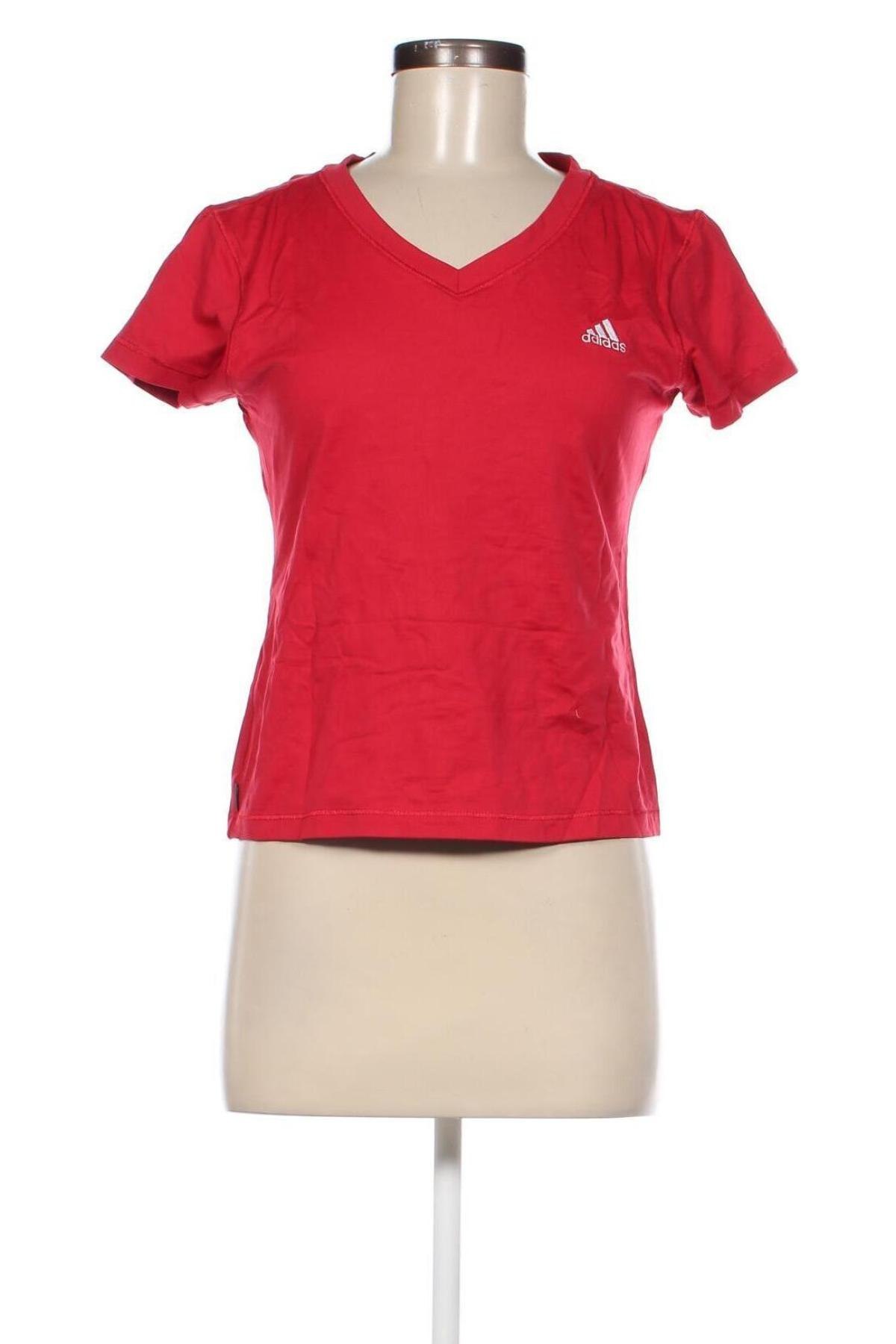 Γυναικείο t-shirt Adidas, Μέγεθος L, Χρώμα Κόκκινο, Τιμή 16,70 €