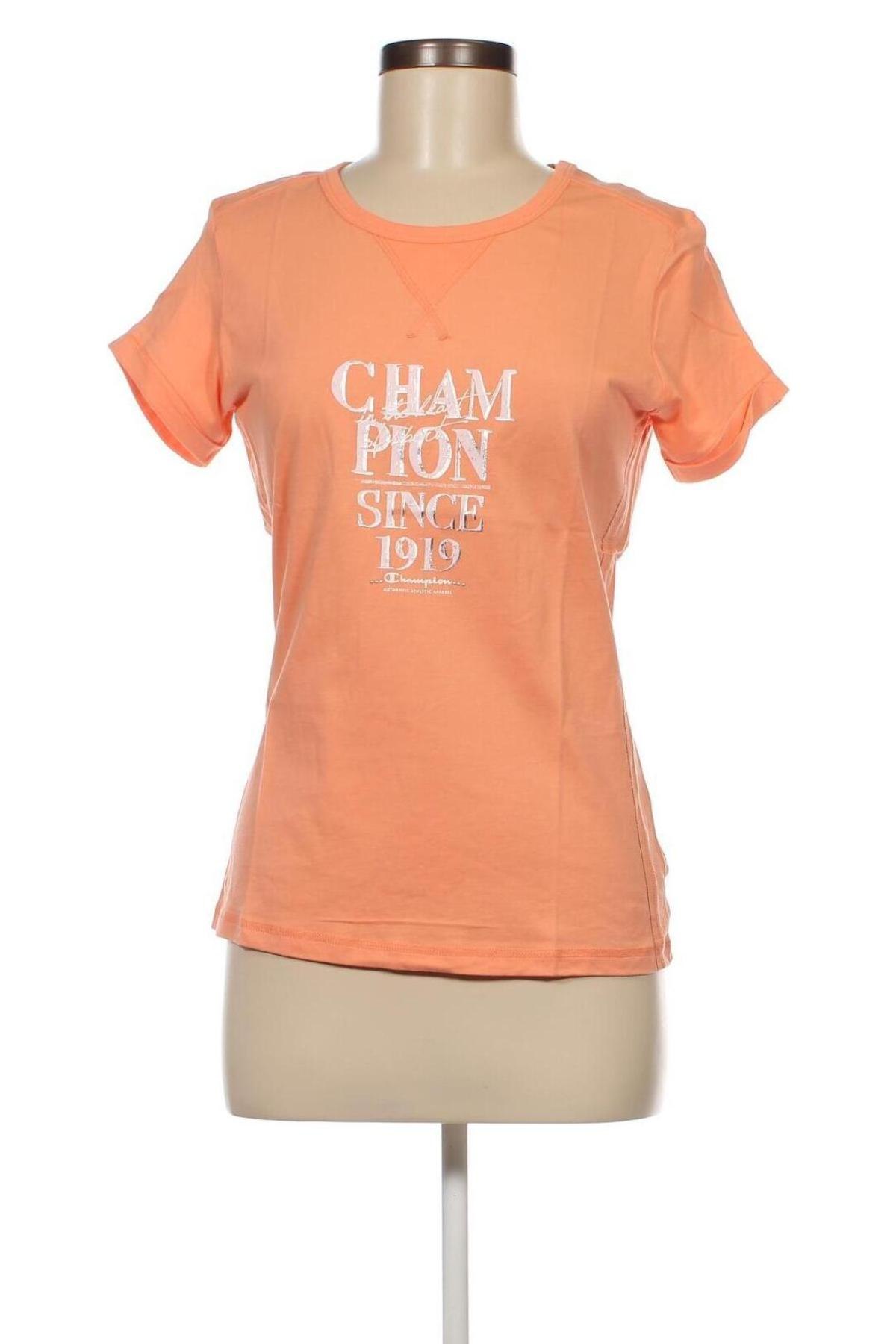 Γυναικείο t-shirt Champion, Μέγεθος M, Χρώμα Πορτοκαλί, Τιμή 18,56 €