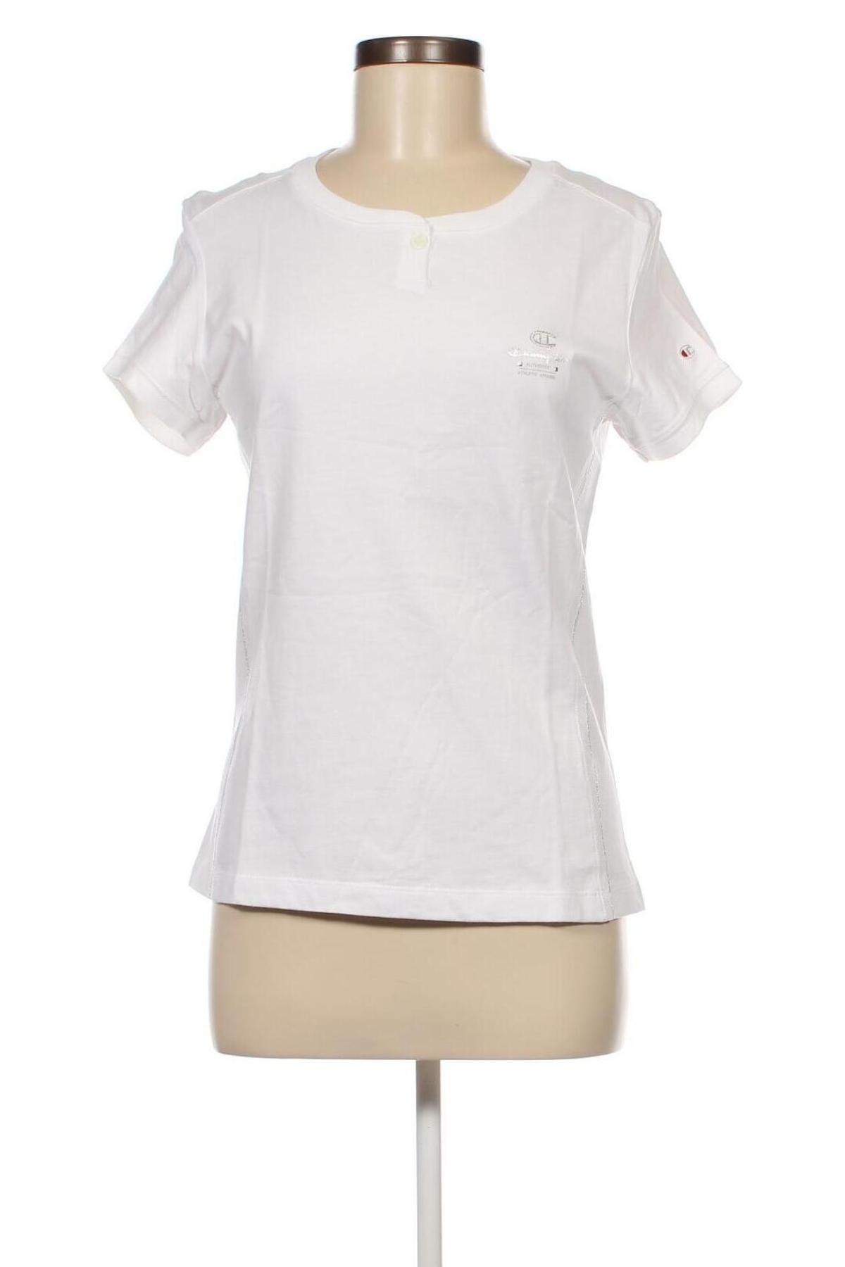 Γυναικείο t-shirt Champion, Μέγεθος L, Χρώμα Λευκό, Τιμή 18,56 €