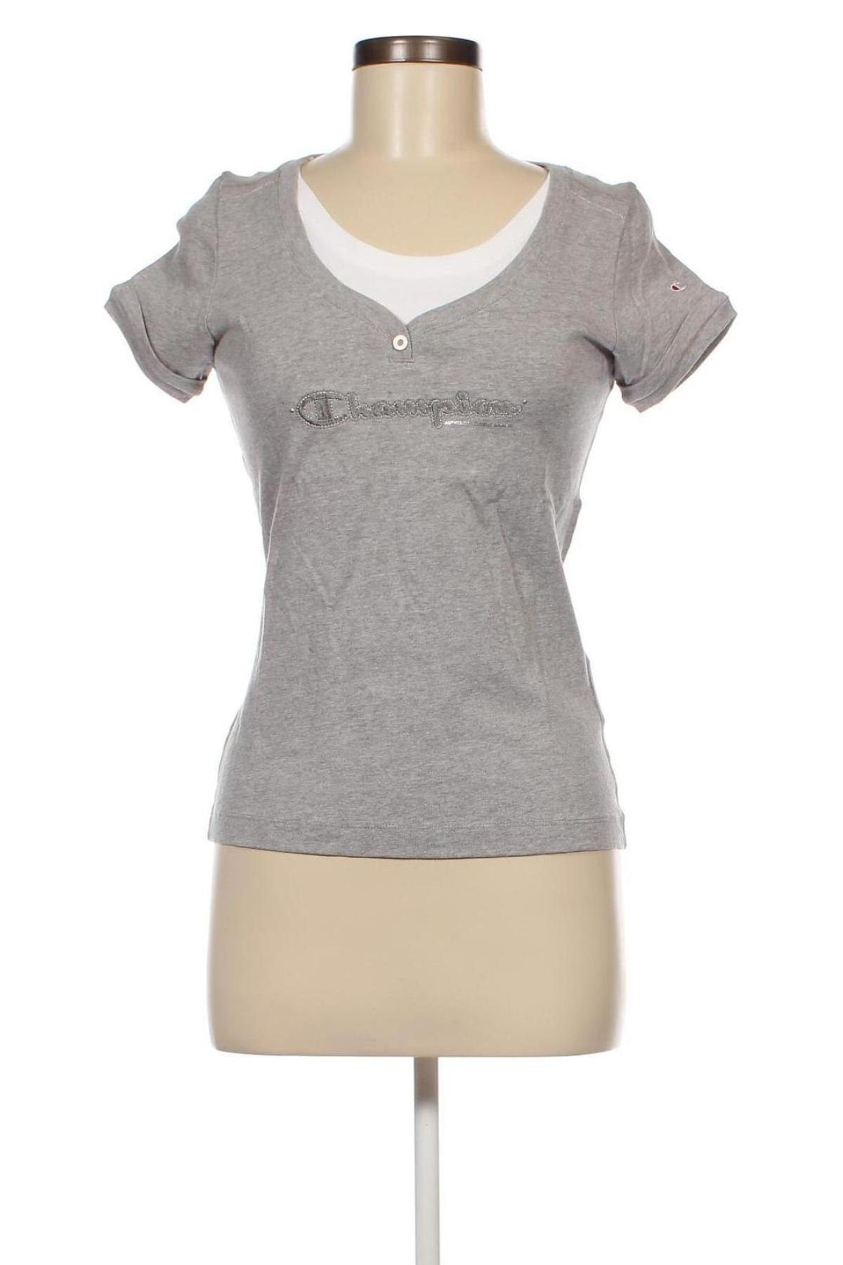 Γυναικείο t-shirt Champion, Μέγεθος S, Χρώμα Γκρί, Τιμή 10,02 €
