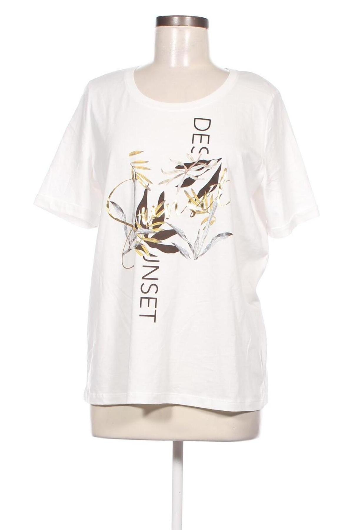 Γυναικείο t-shirt Gerry Weber, Μέγεθος M, Χρώμα Λευκό, Τιμή 31,96 €