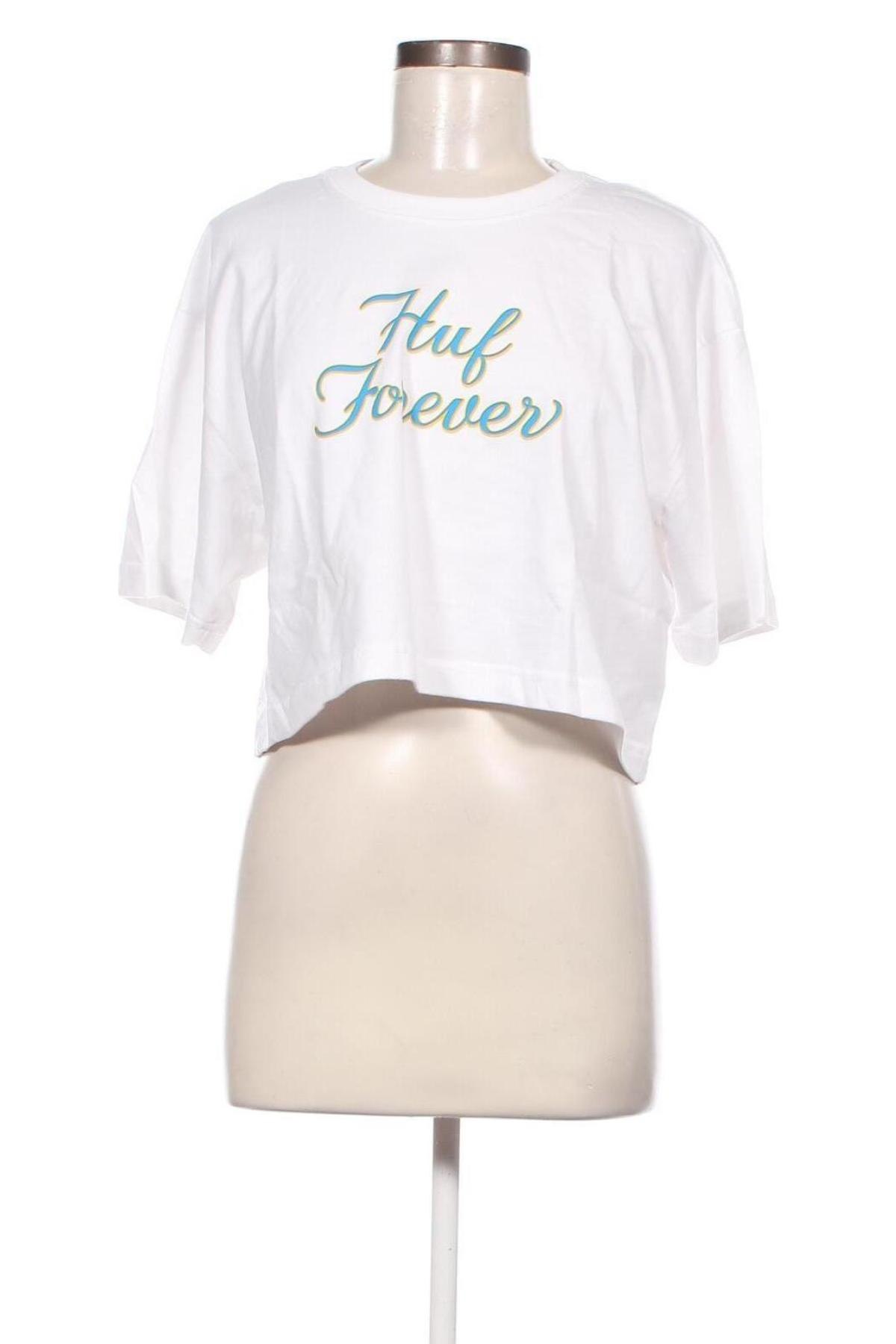 Γυναικείο t-shirt Huf, Μέγεθος M, Χρώμα Λευκό, Τιμή 9,09 €