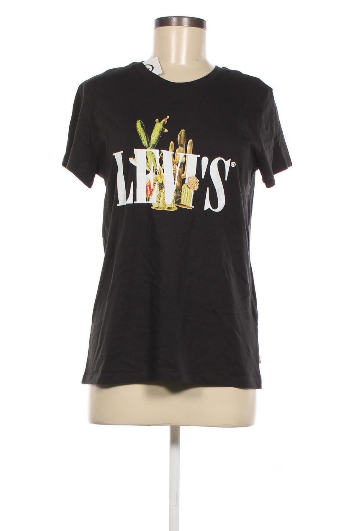 Дамска тениска Levi's, Размер M, Цвят Черен, Цена 62,56 лв.