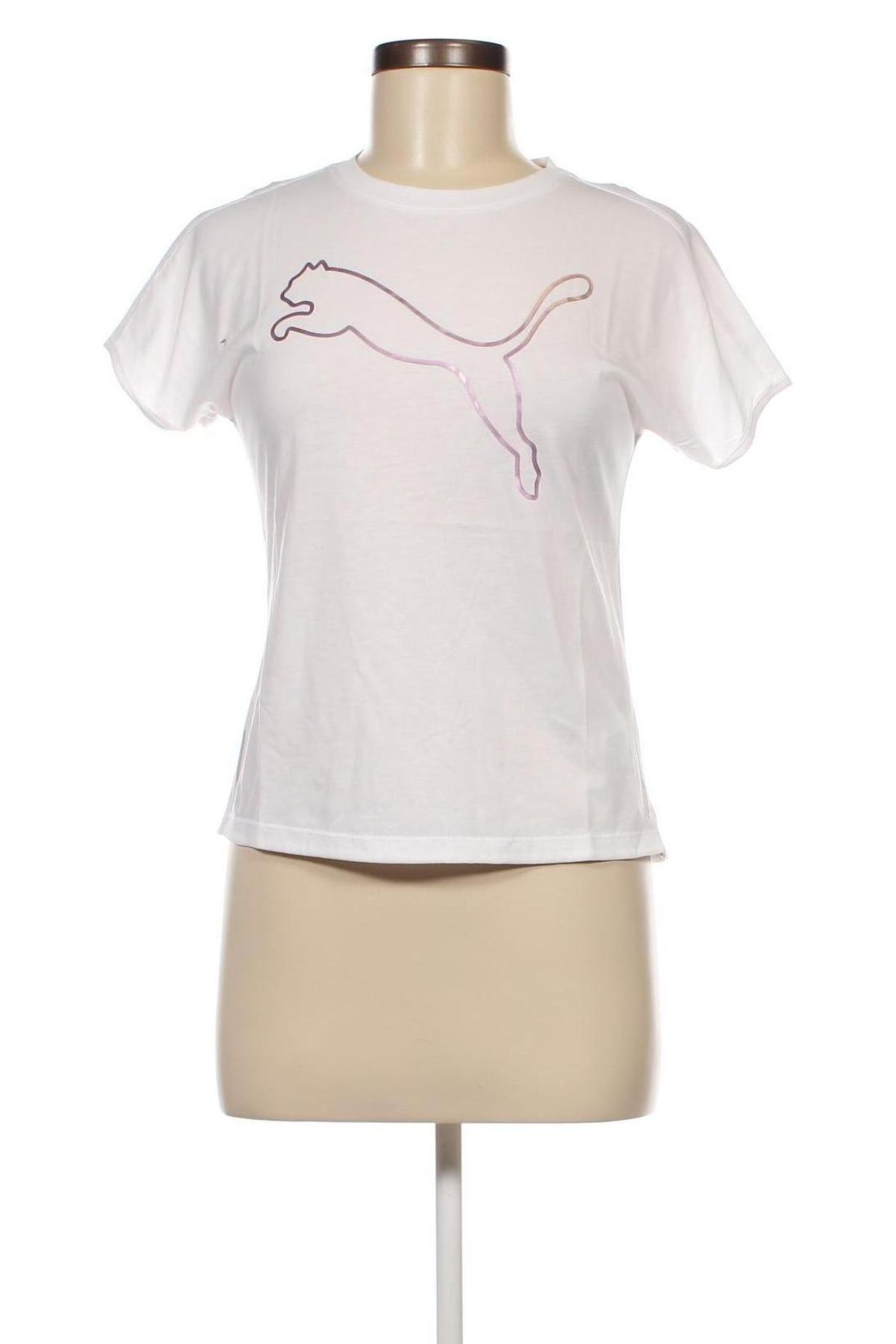 Дамска тениска PUMA, Размер S, Цвят Бял, Цена 31,62 лв.