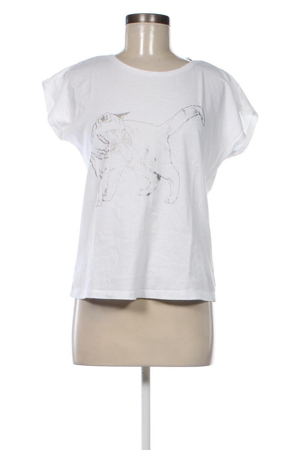 Дамска тениска Reserved, Размер L, Цвят Бял, Цена 11,58 лв.