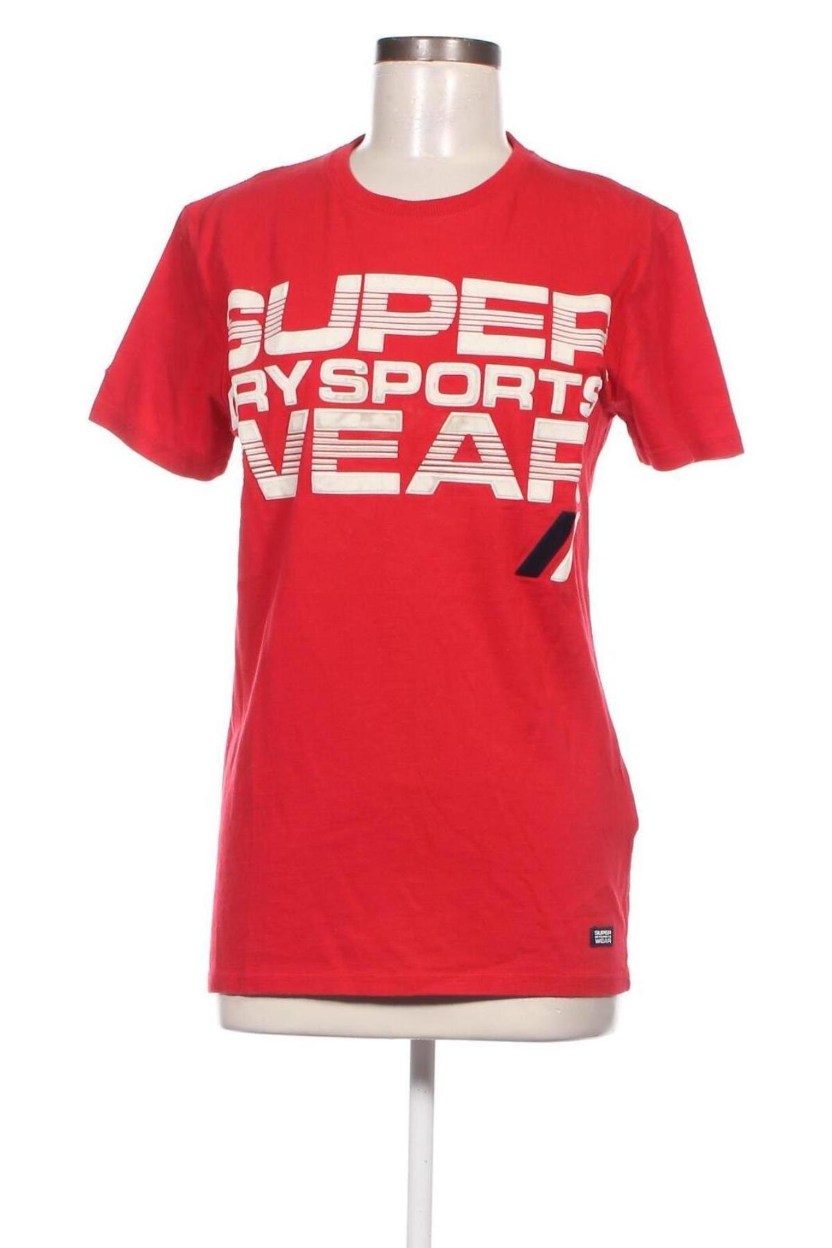 Damen T-Shirt Superdry, Größe S, Farbe Rot, Preis € 15,87