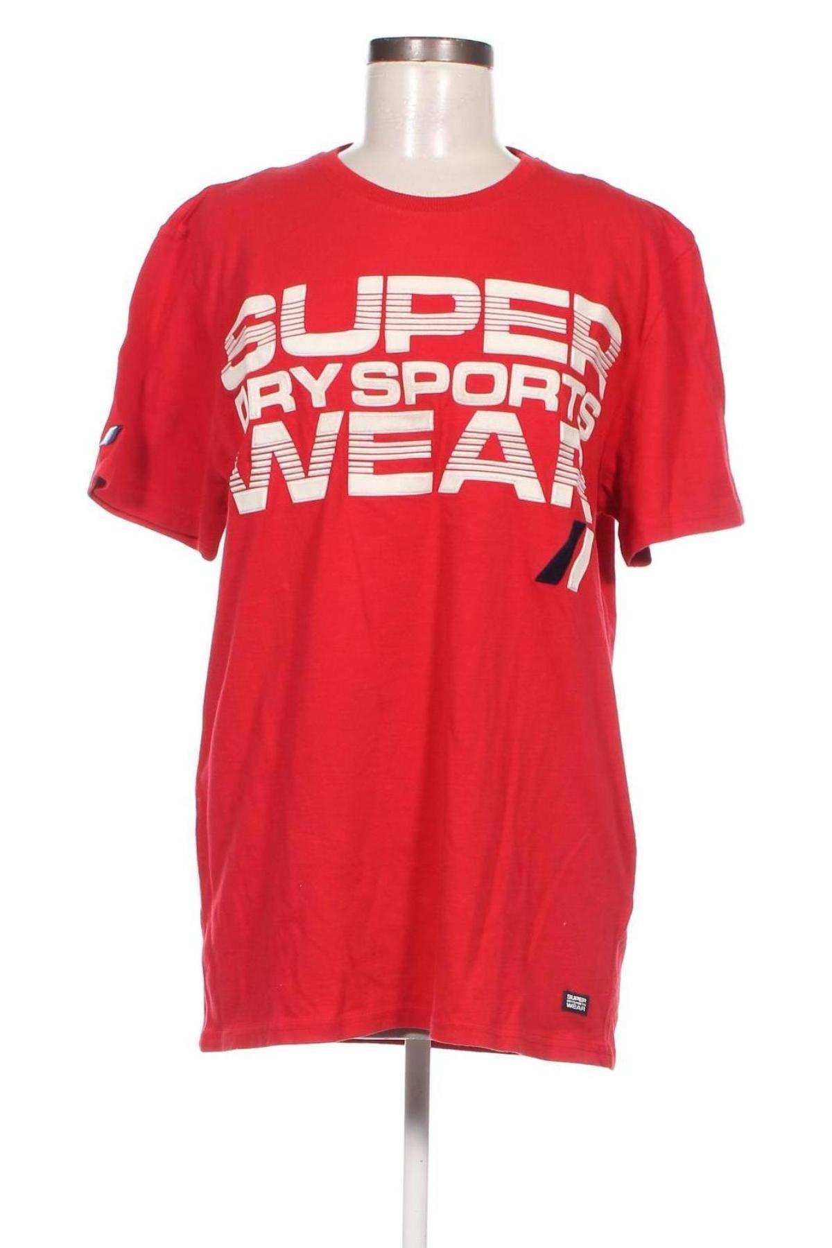 Дамска тениска Superdry, Размер XL, Цвят Червен, Цена 29,16 лв.