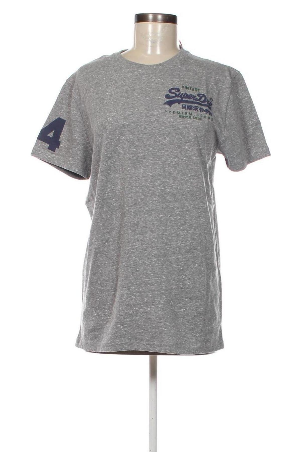 Γυναικείο t-shirt Superdry, Μέγεθος M, Χρώμα Γκρί, Τιμή 12,37 €