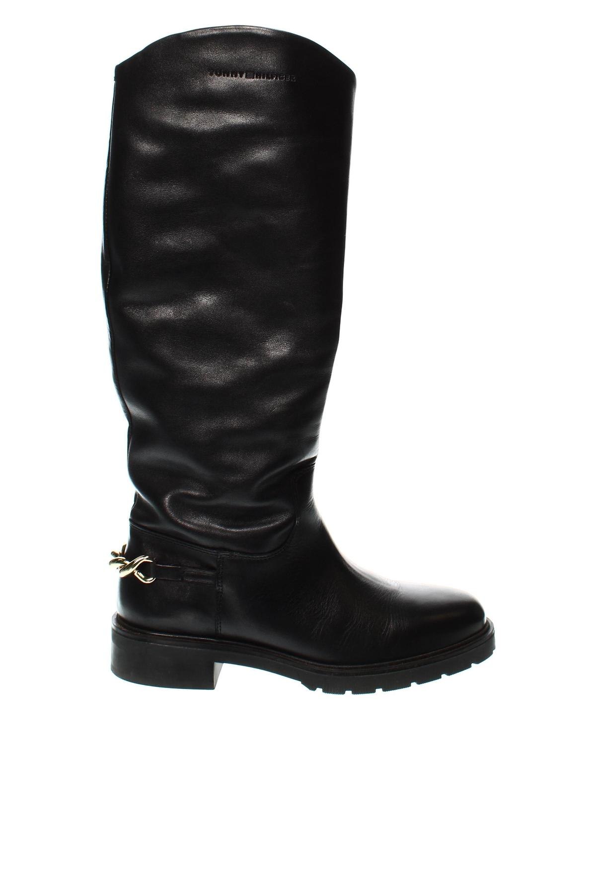 Γυναικείες μπότες Tommy Hilfiger, Μέγεθος 38, Χρώμα Μαύρο, Τιμή 75,52 €