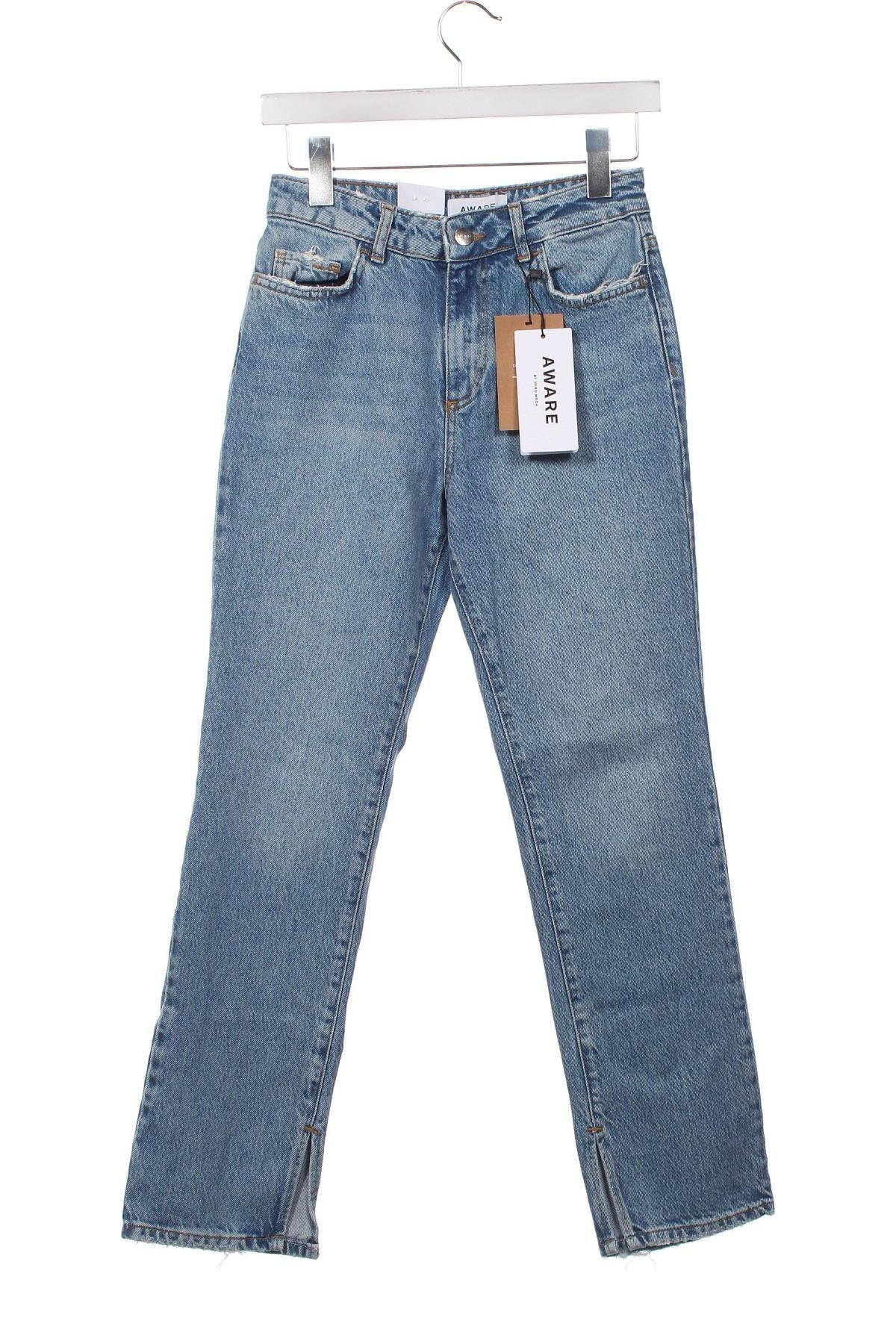 Dámské džíny  Aware by Vero Moda, Velikost XS, Barva Modrá, Cena  424,00 Kč