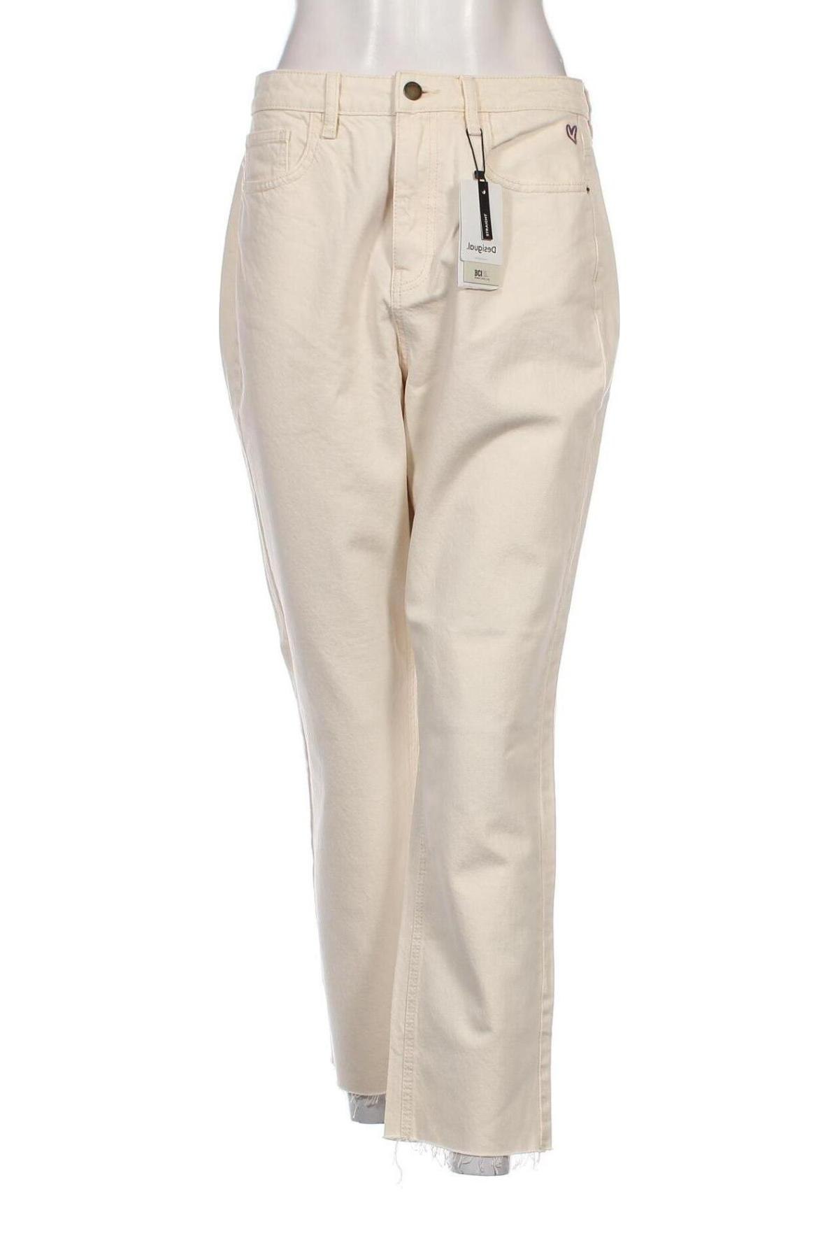 Damen Jeans Desigual, Größe L, Farbe Ecru, Preis 47,88 €