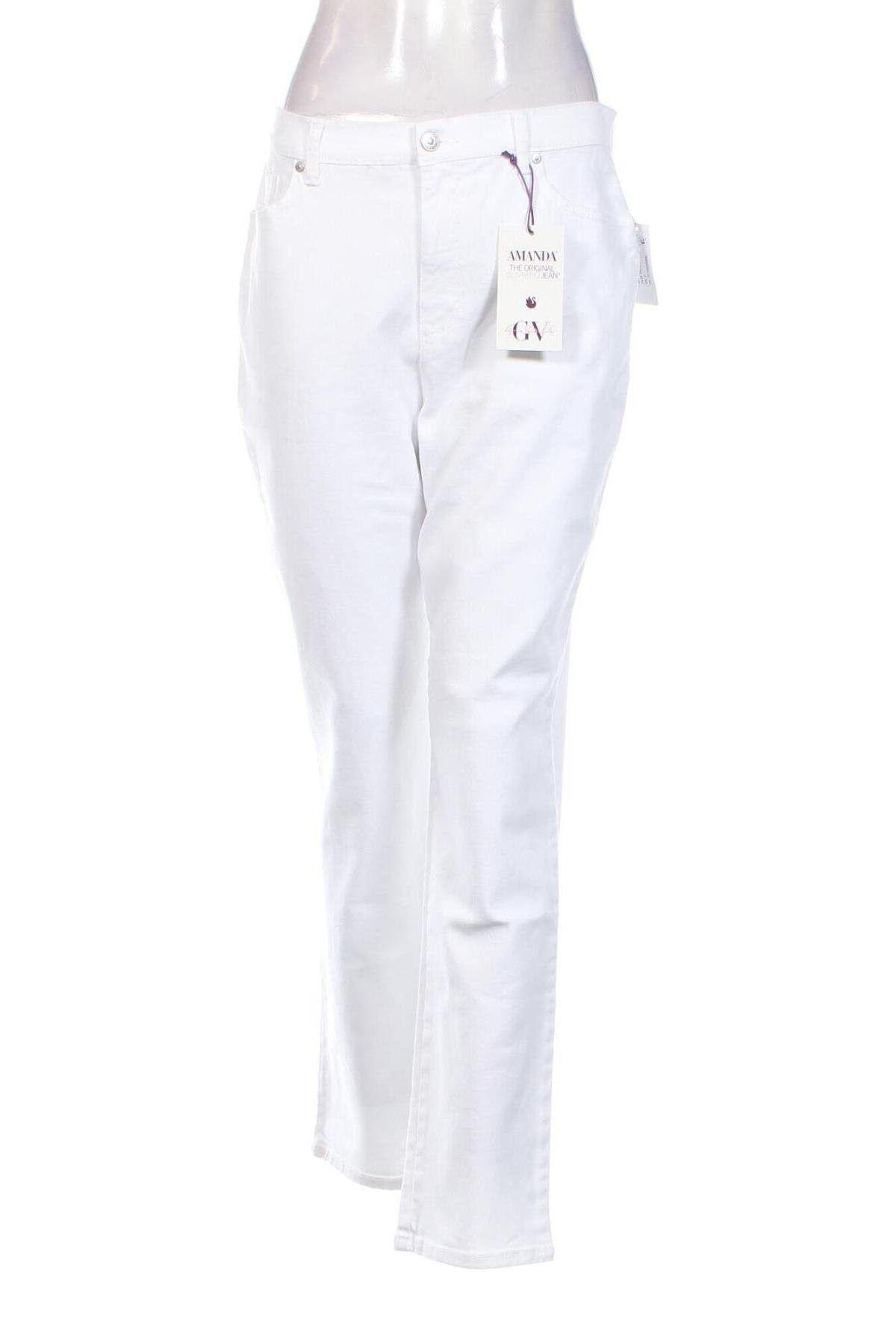 Damen Jeans Gloria Vanderbilt, Größe M, Farbe Weiß, Preis 23,71 €