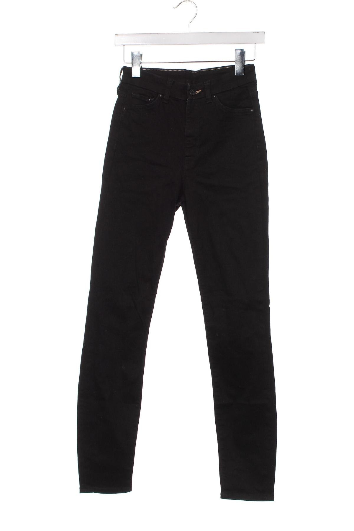 Дамски дънки H&M, Размер S, Цвят Черен, Цена 8,99 лв.