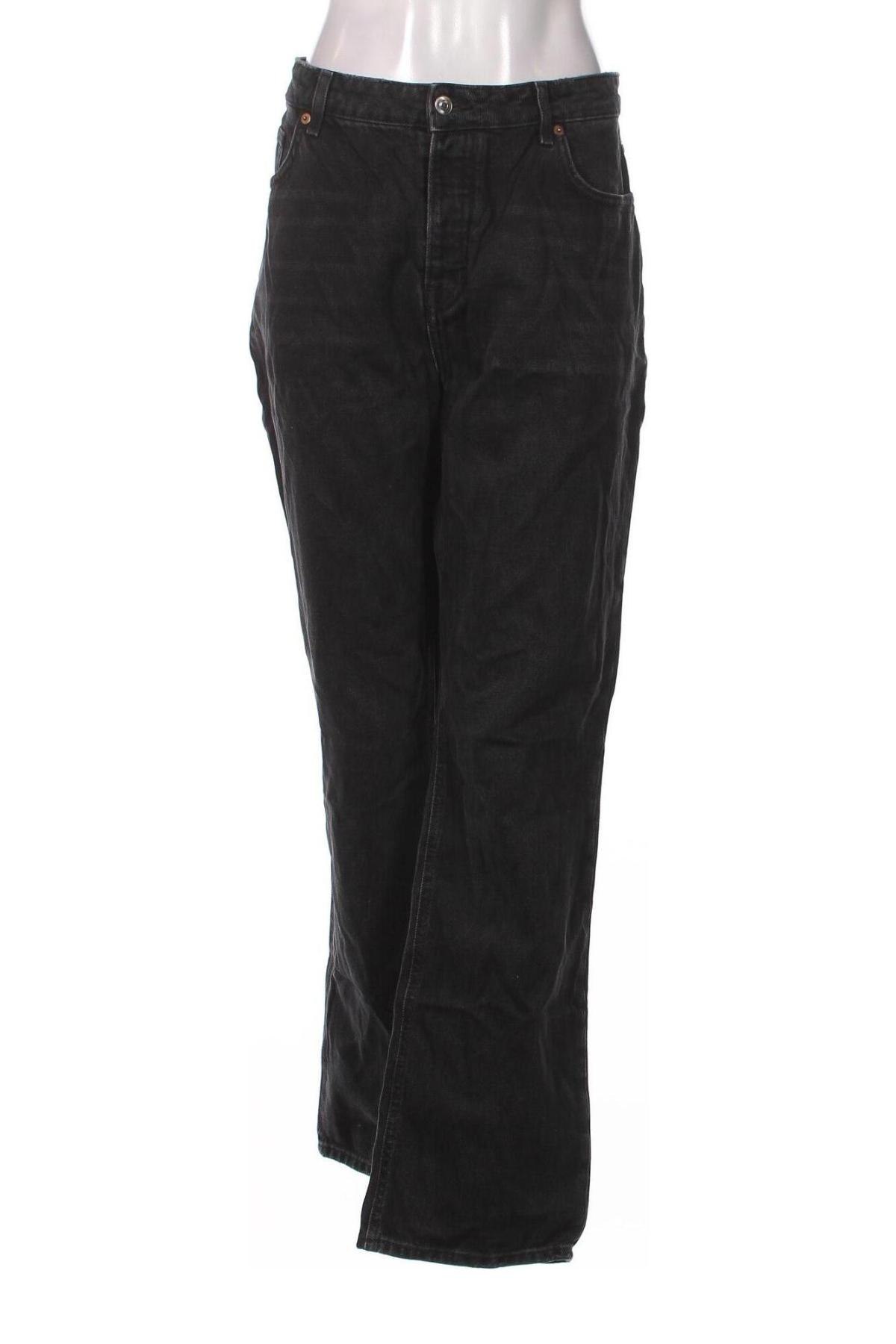 Дамски дънки H&M, Размер XL, Цвят Черен, Цена 17,40 лв.