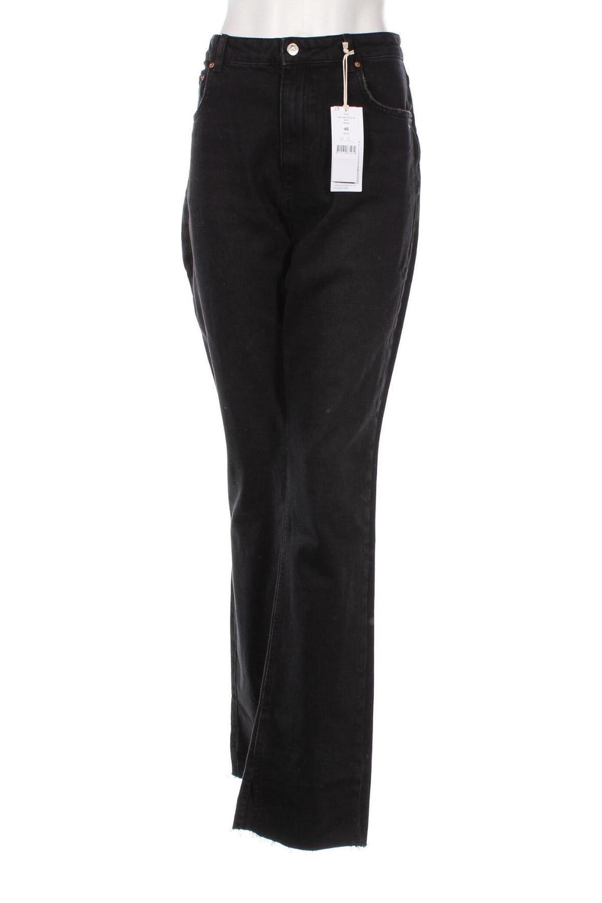 Дамски дънки Perfect Jeans By Gina Tricot, Размер XL, Цвят Черен, Цена 77,00 лв.