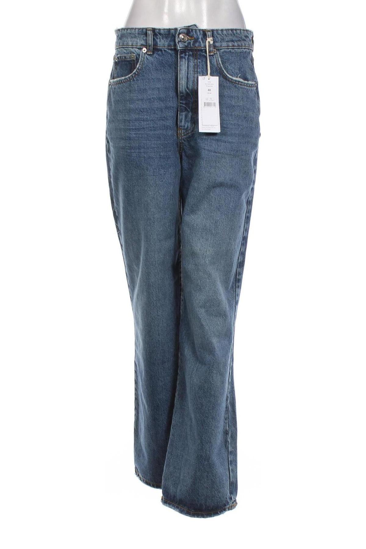 Дамски дънки Perfect Jeans By Gina Tricot, Размер M, Цвят Син, Цена 23,10 лв.