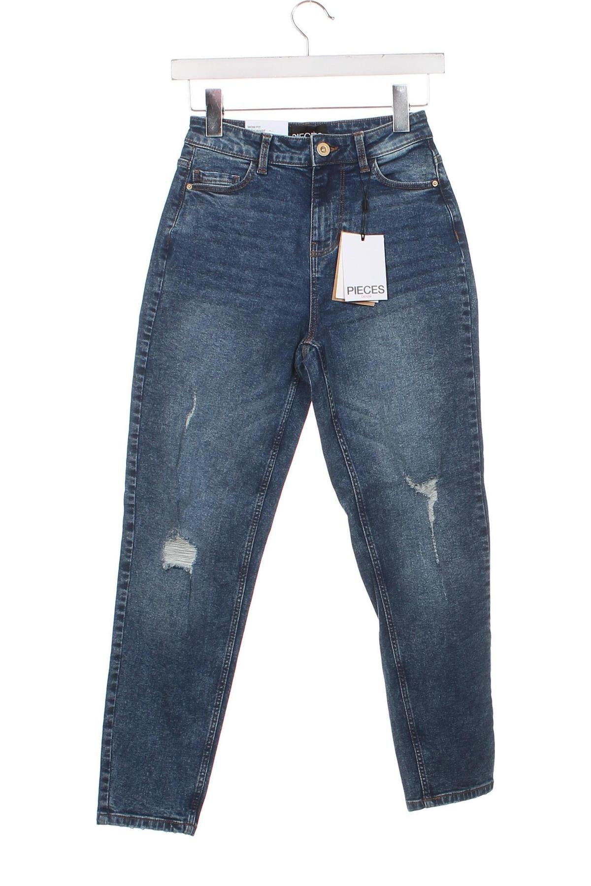 Dámske džínsy  Pieces, Veľkosť XS, Farba Modrá, Cena  39,69 €