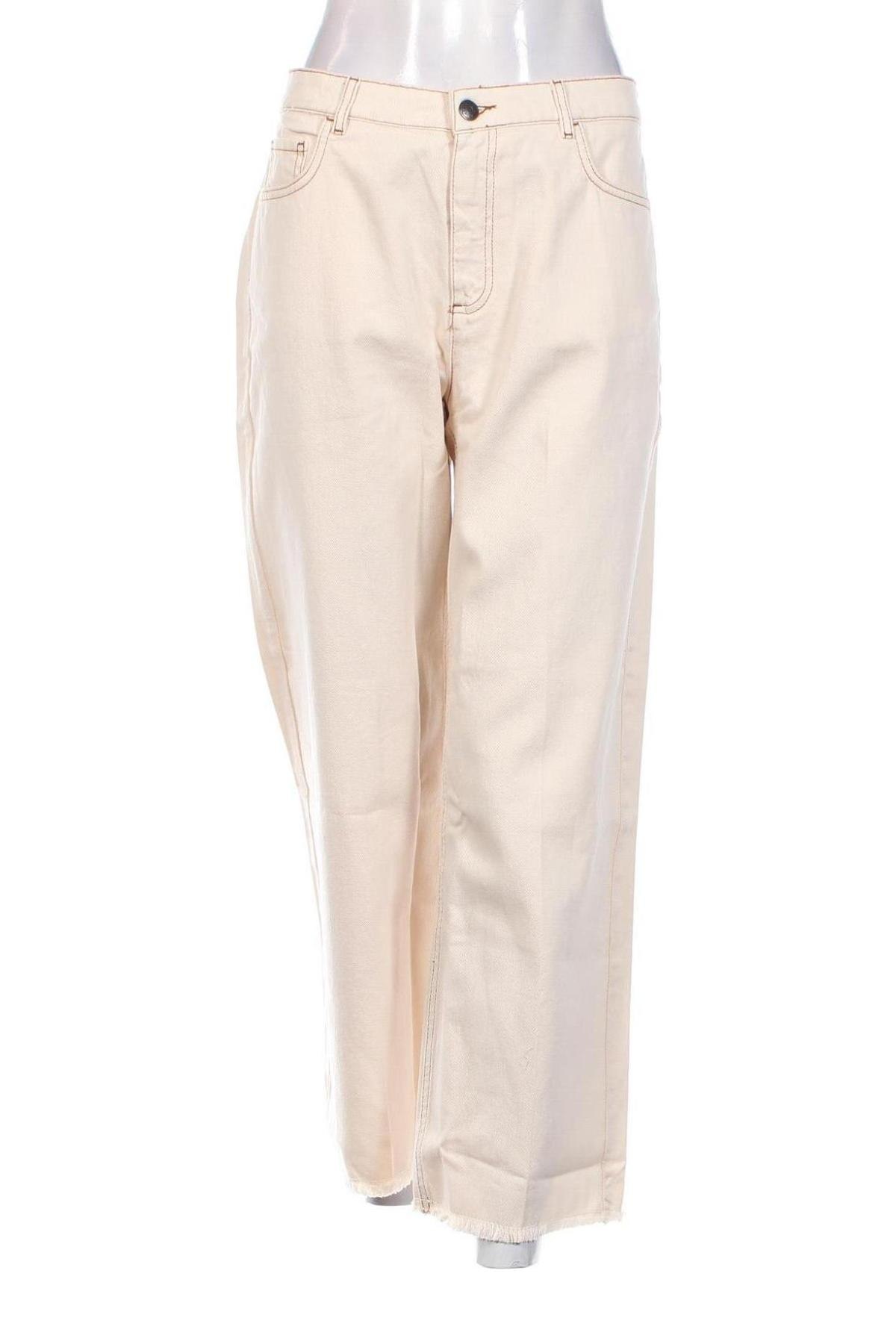 Damen Jeans Sisley, Größe L, Farbe Beige, Preis 46,10 €