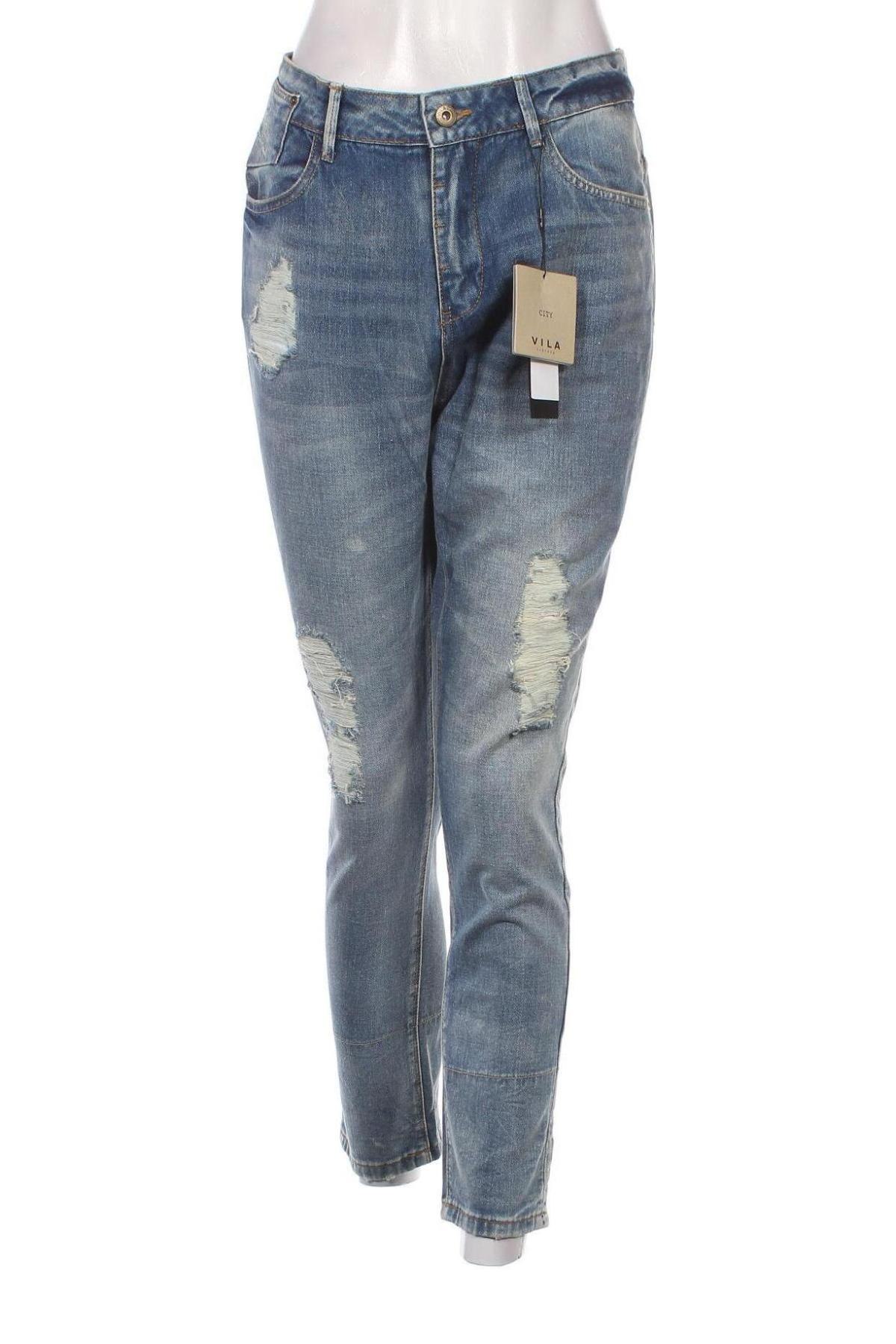 Damen Jeans VILA, Größe L, Farbe Blau, Preis 27,51 €