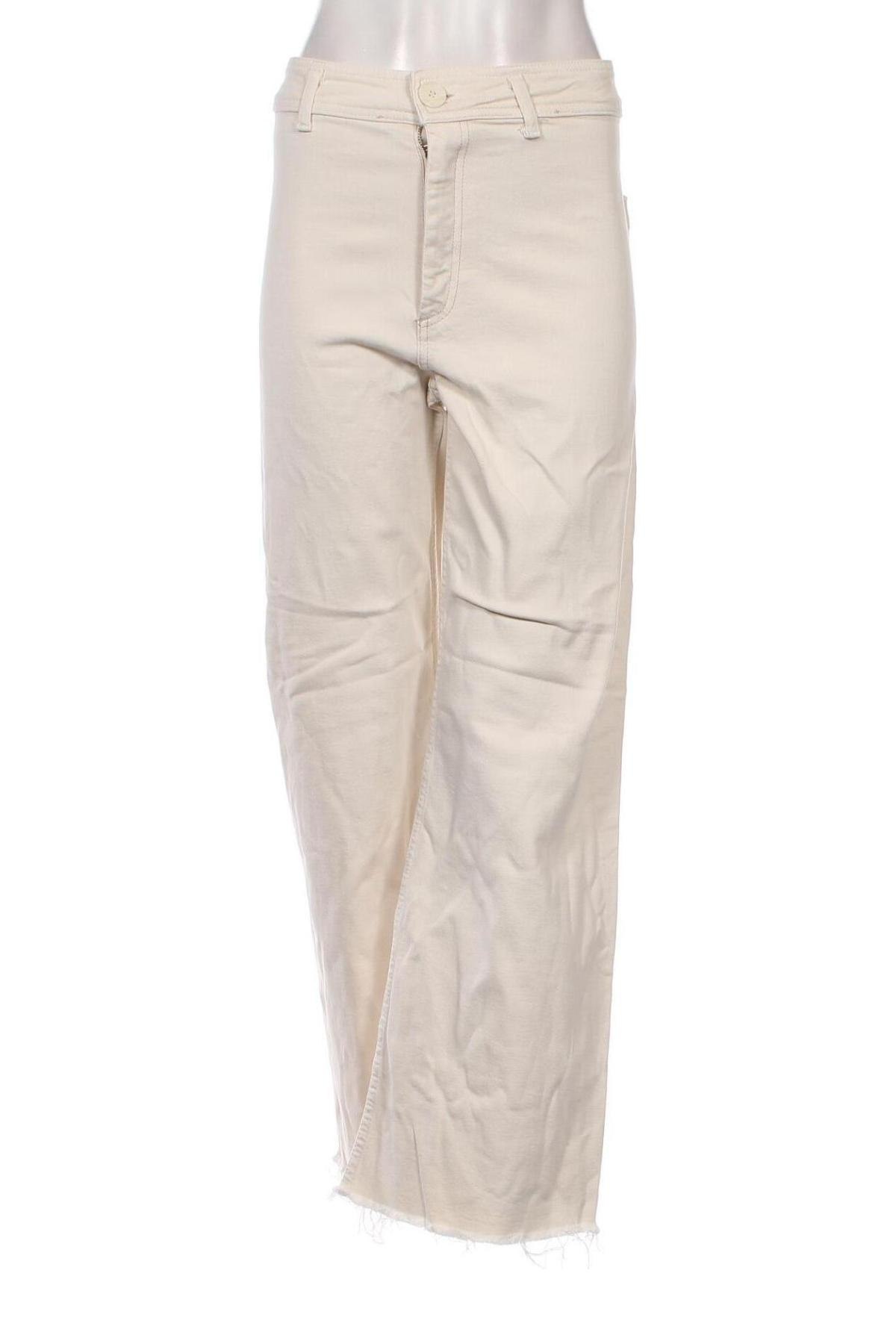 Γυναικείο Τζίν Zara, Μέγεθος S, Χρώμα Εκρού, Τιμή 16,70 €