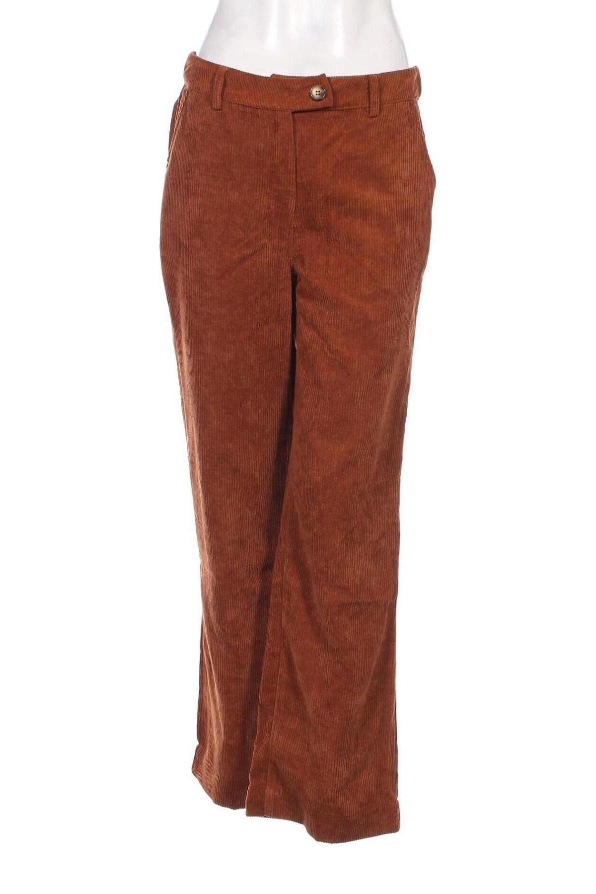 Pantaloni de velvet de femei B.Young, Mărime M, Culoare Maro, Preț 81,05 Lei