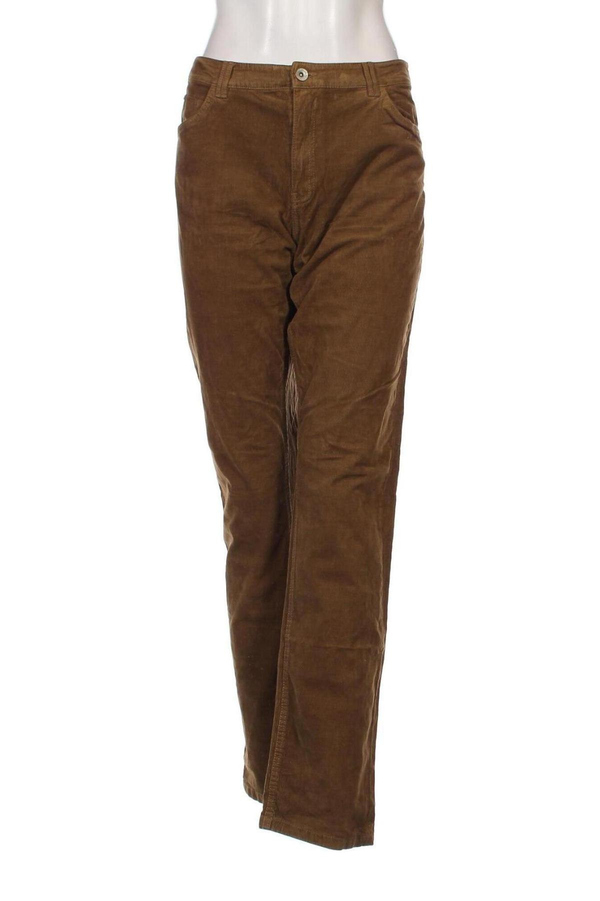 Γυναικείο κοτλέ παντελόνι Charles Vogele, Μέγεθος XL, Χρώμα Καφέ, Τιμή 6,82 €