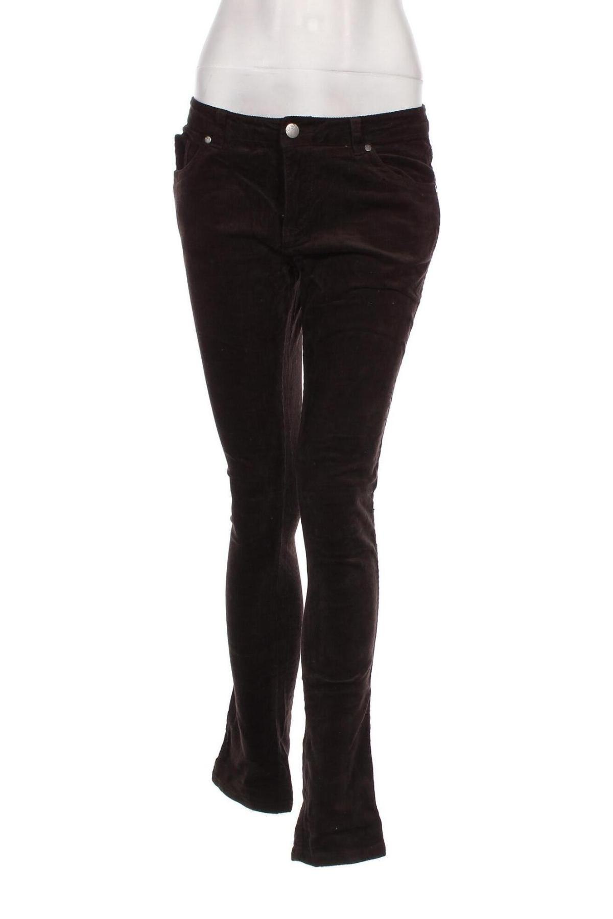Pantaloni de velvet de femei Easy Wear, Mărime M, Culoare Maro, Preț 35,07 Lei