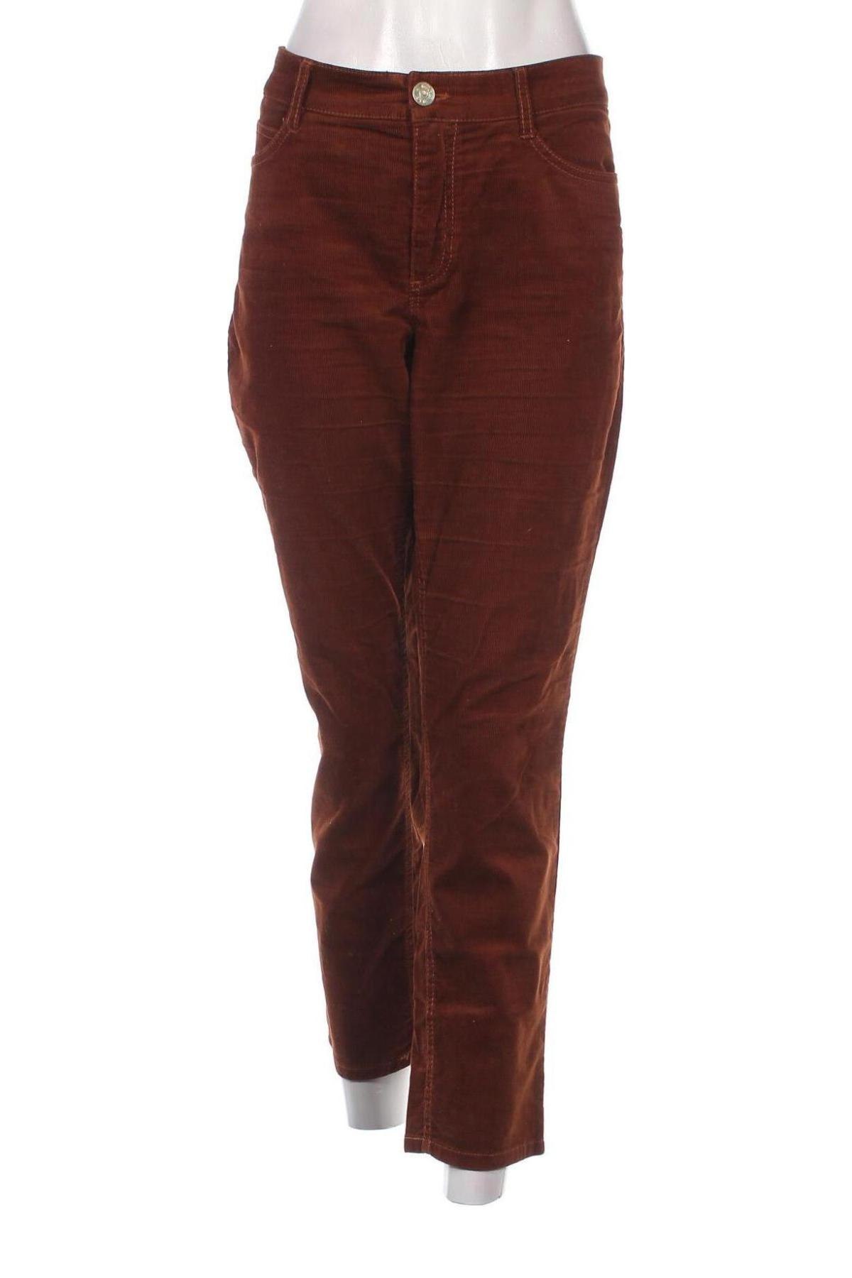 Pantaloni de velvet de femei Mac, Mărime XL, Culoare Maro, Preț 121,10 Lei
