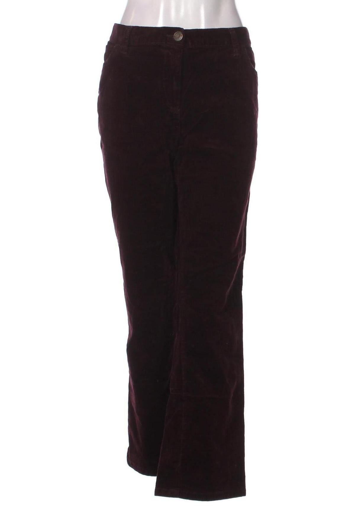 Pantaloni de velvet de femei Marks & Spencer, Mărime XL, Culoare Mov, Preț 39,97 Lei