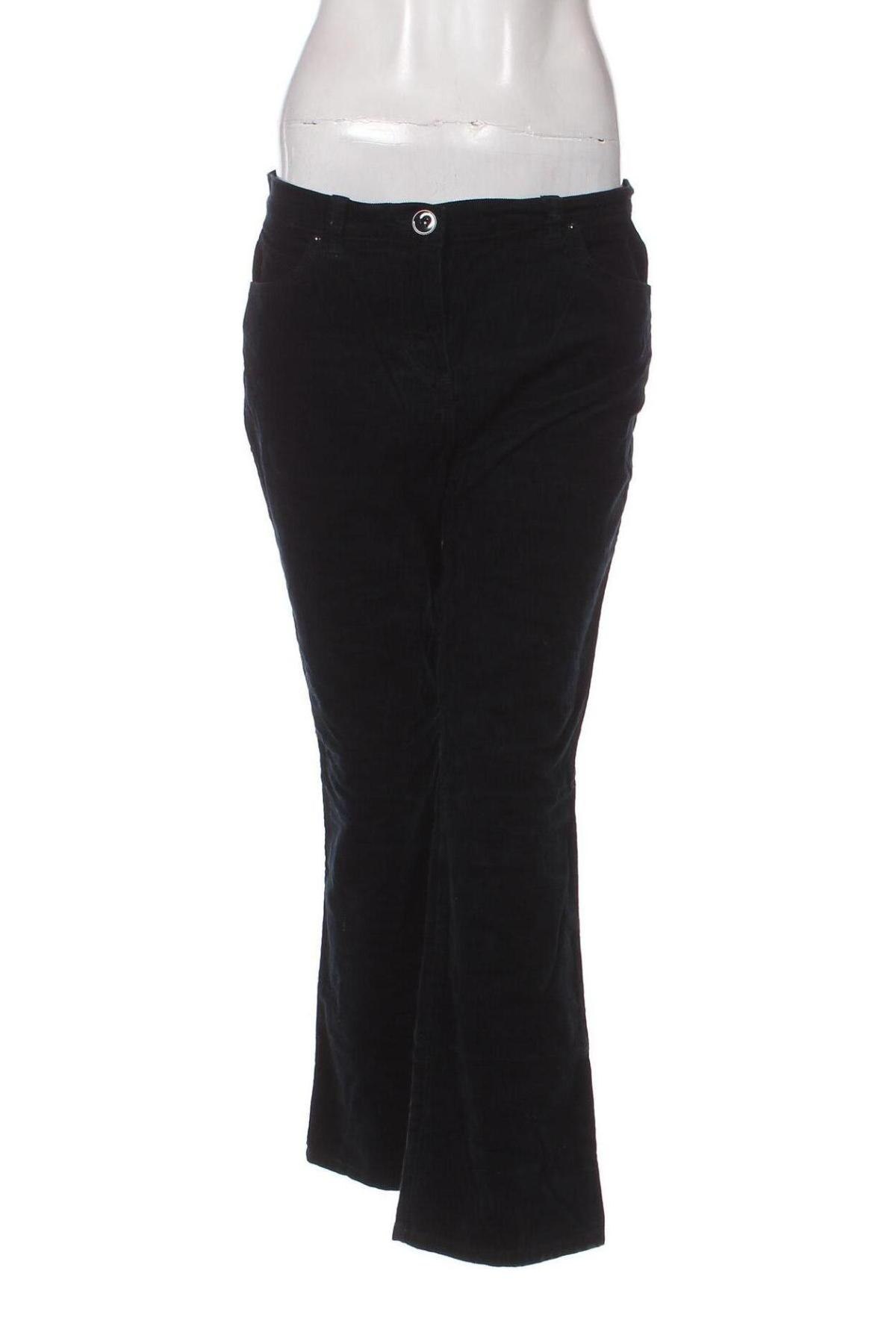 Pantaloni de velvet de femei Marks & Spencer, Mărime L, Culoare Albastru, Preț 18,65 Lei