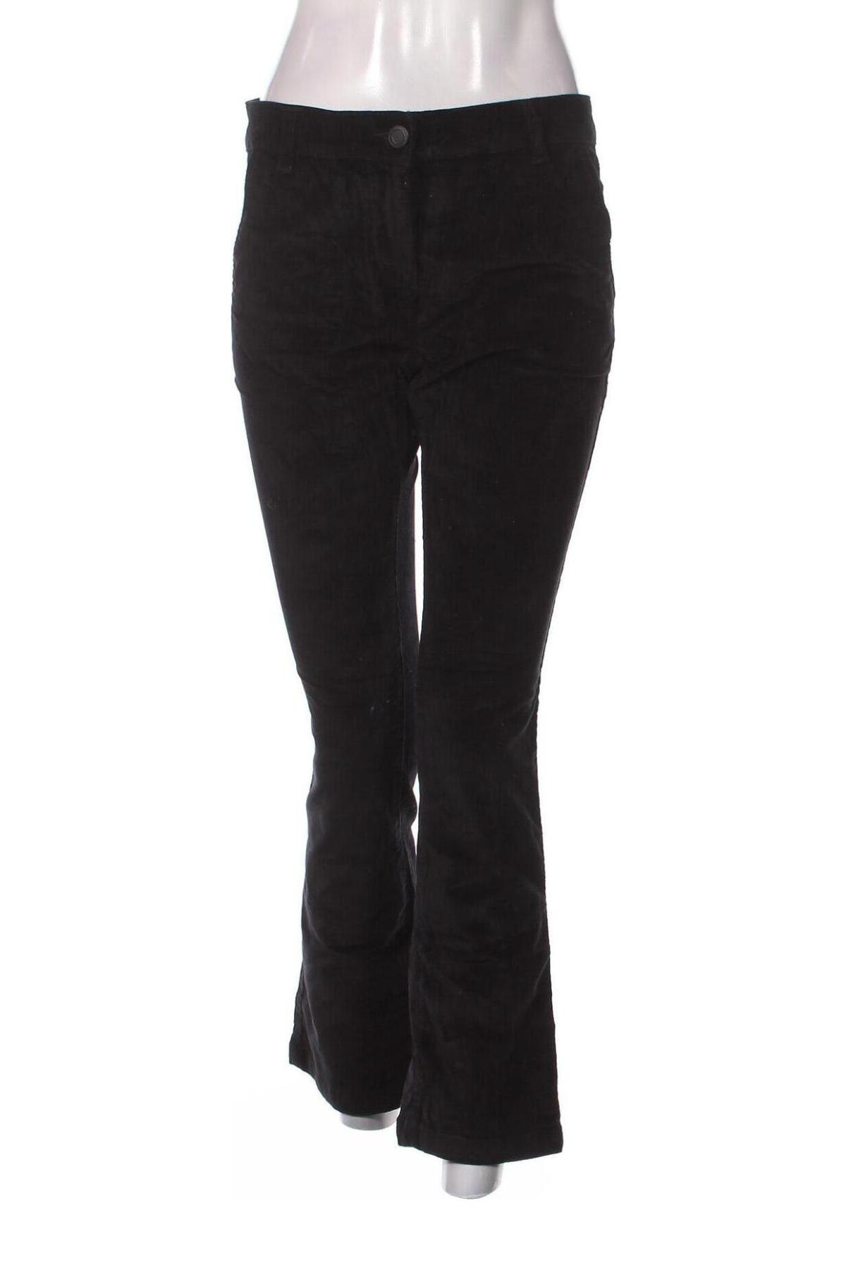 Γυναικείο κοτλέ παντελόνι Next, Μέγεθος M, Χρώμα Μαύρο, Τιμή 25,36 €